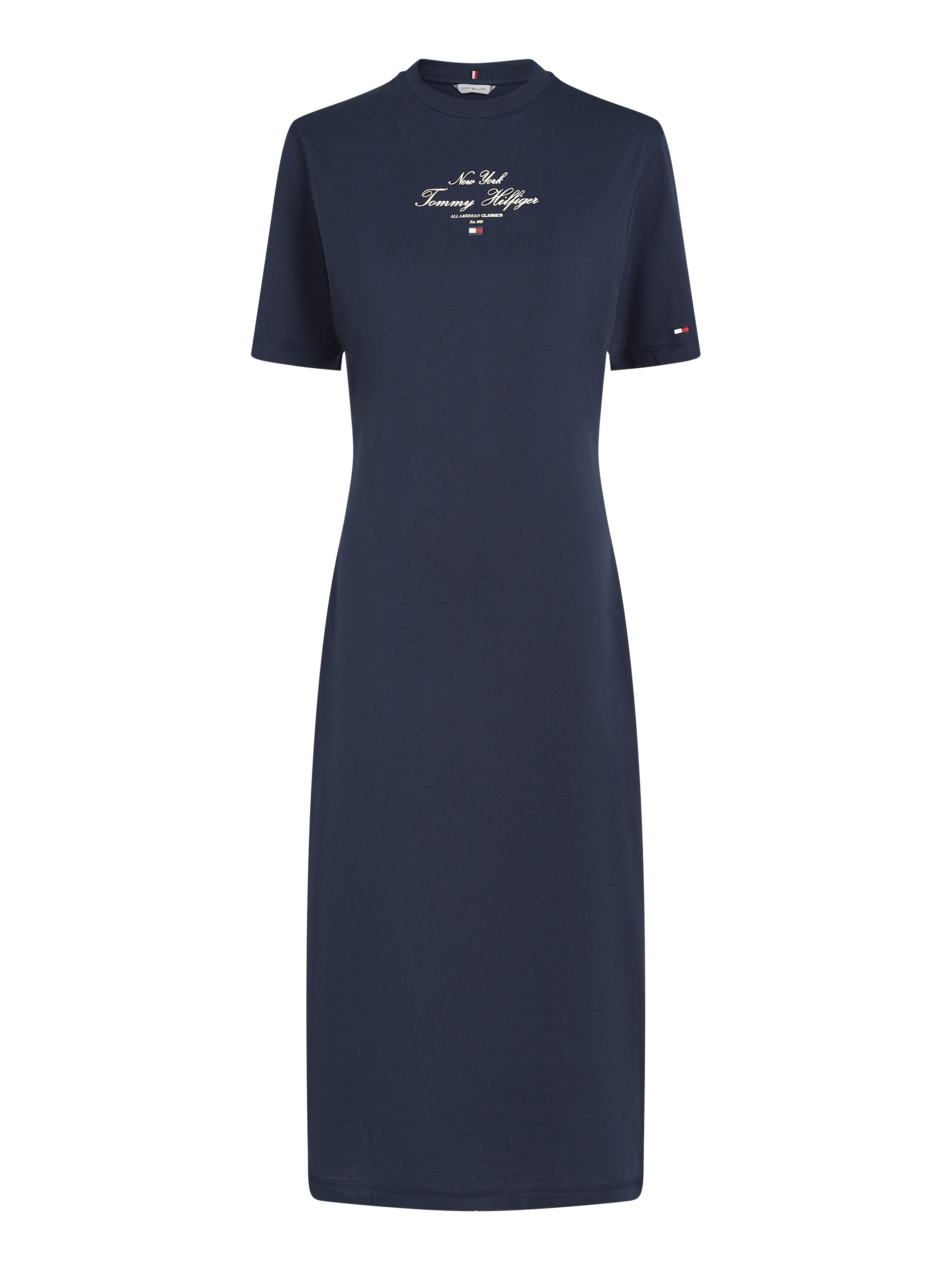 Tommy Hilfiger Shirtkleid »REG SCRIPT TEE DRESS SS«, mit Logoschriftzug