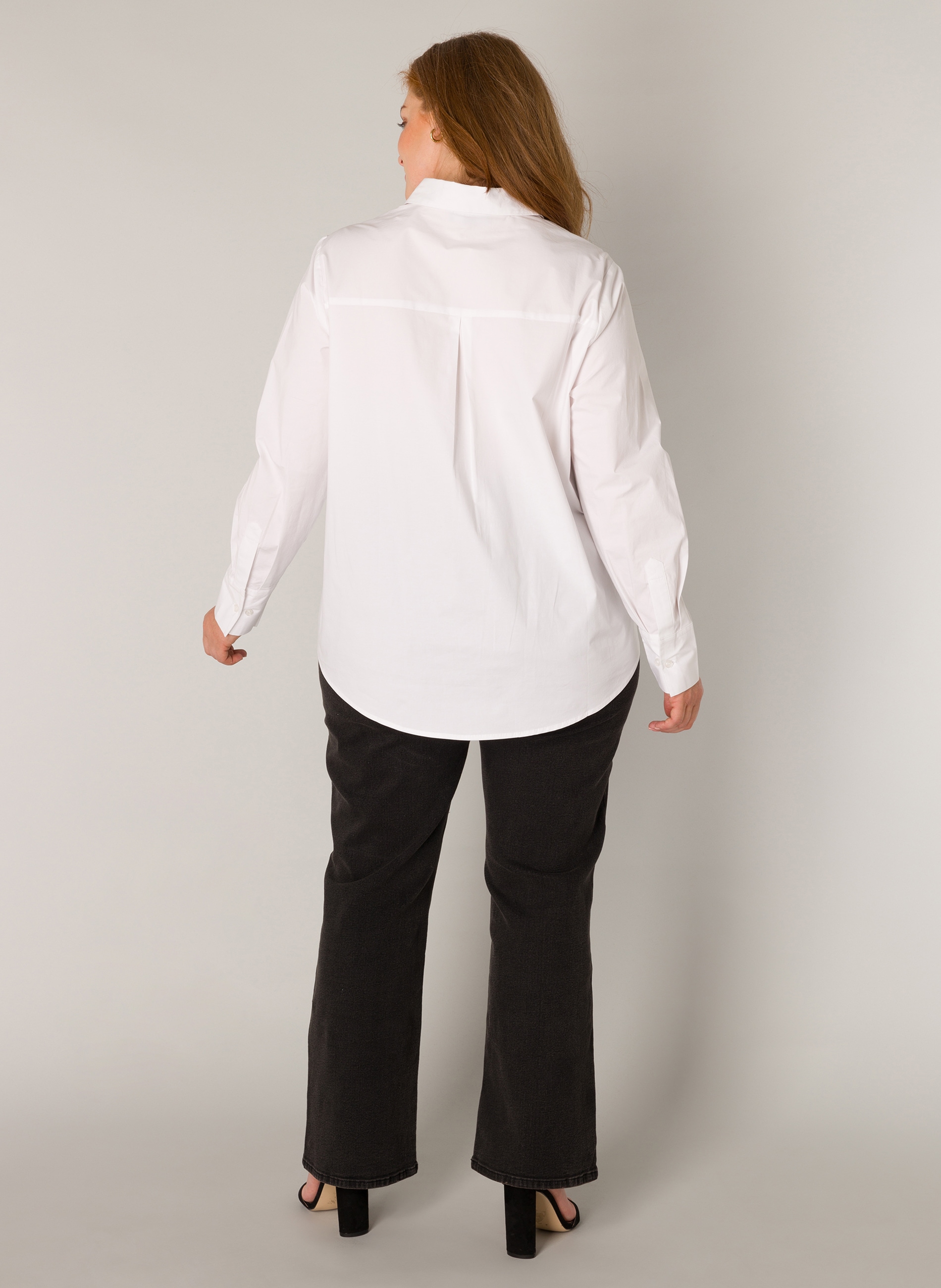 Base Level Curvy Hemdbluse, in grossen Grössen