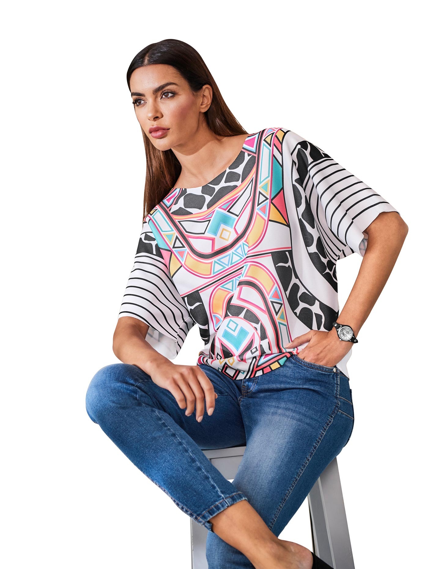 Image of RICK CARDONA by Heine Kurzarmpullover »Druck-Pullover« bei Ackermann Versand Schweiz