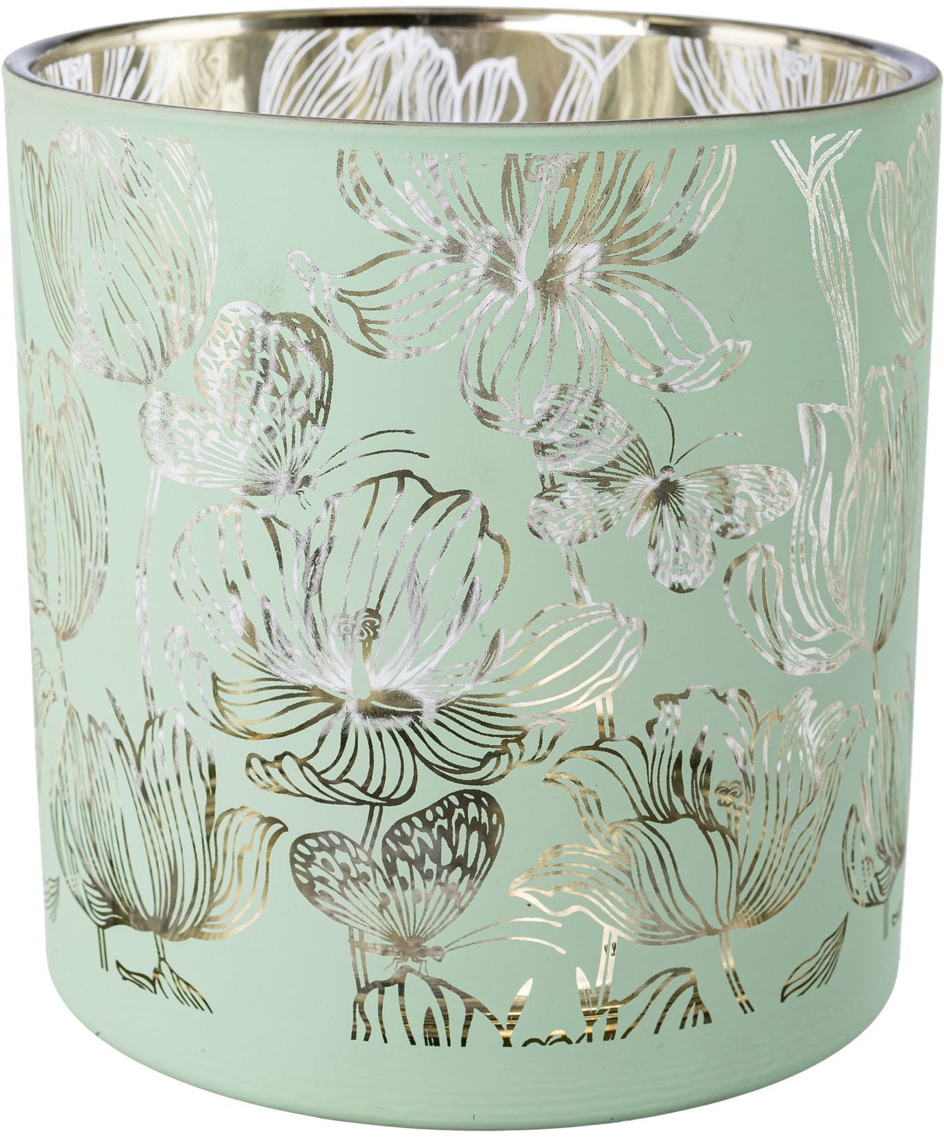 Image of Creativ home Kerzenhalter "Windlicht" mit floralem Motiv