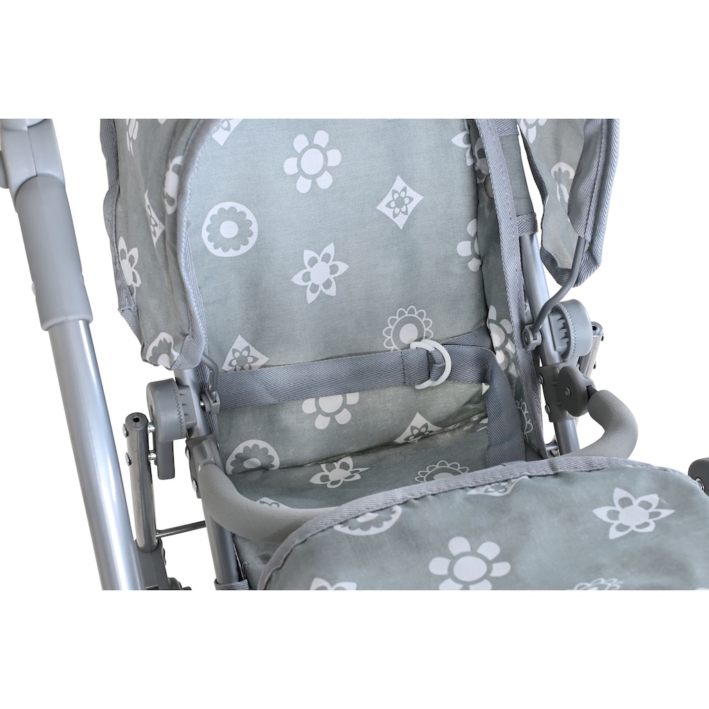 Knorrtoys® Puppen-Zwillingsbuggy »Milo - Royal Grey«