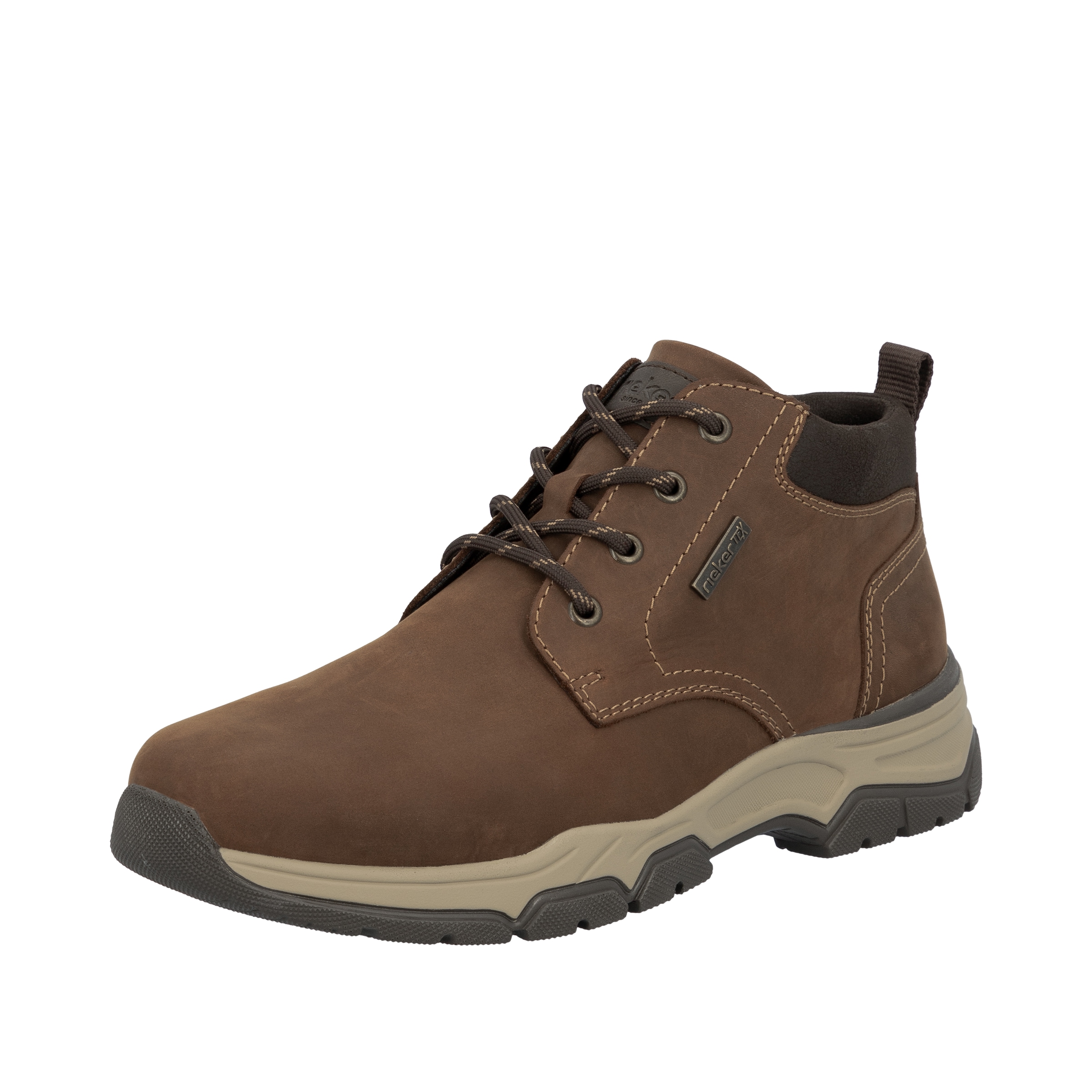 Image of Rieker Schnürboots Stiefelette, Casual Boots mit Schaftrandpolsterung, TEX-Membran