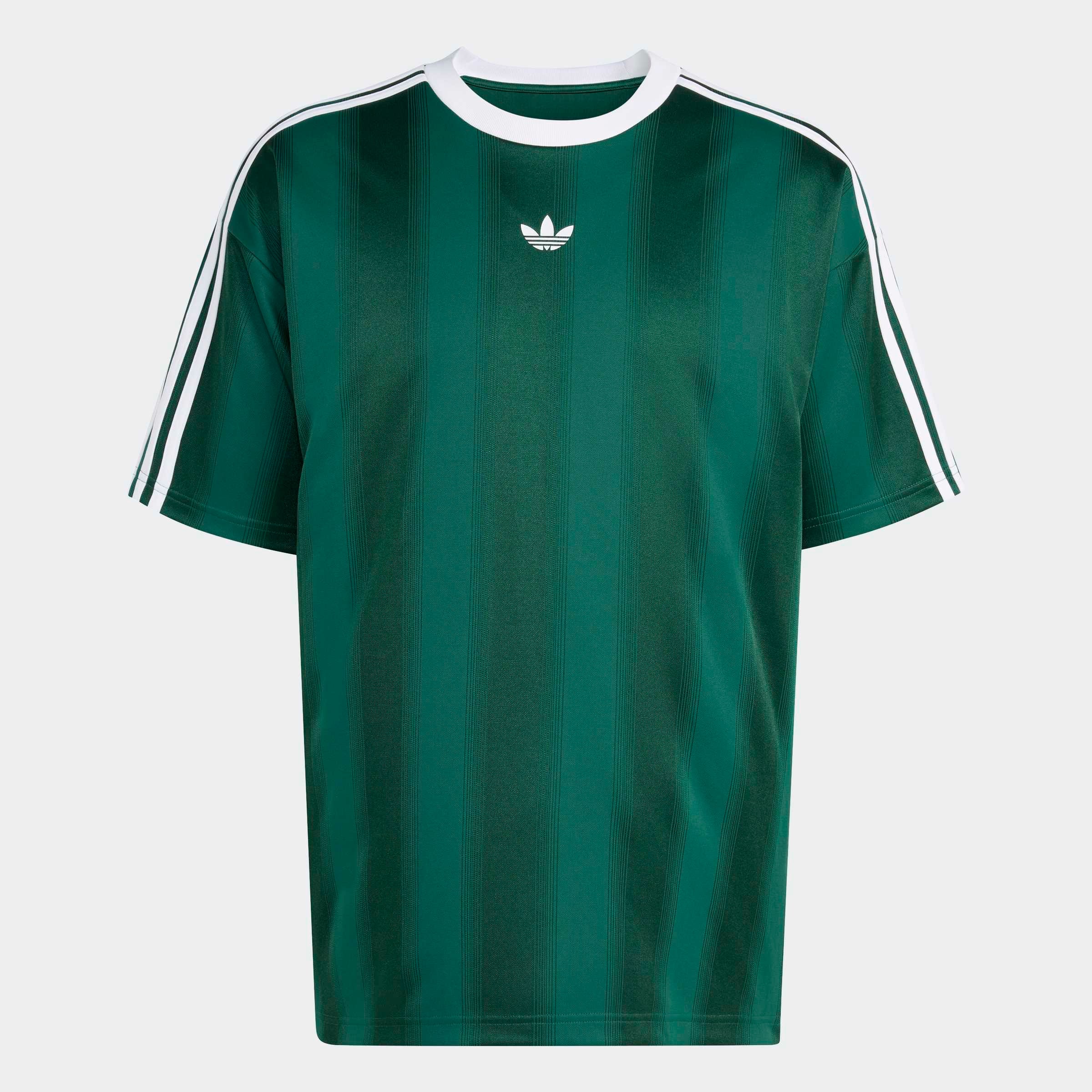 adidas Originals T-Shirt »ADIDAS ADICOLOR JACQUARD TRIKOT« lockere Passform, Rundhalsausschnitt, mit klassischem Trefoil Logo