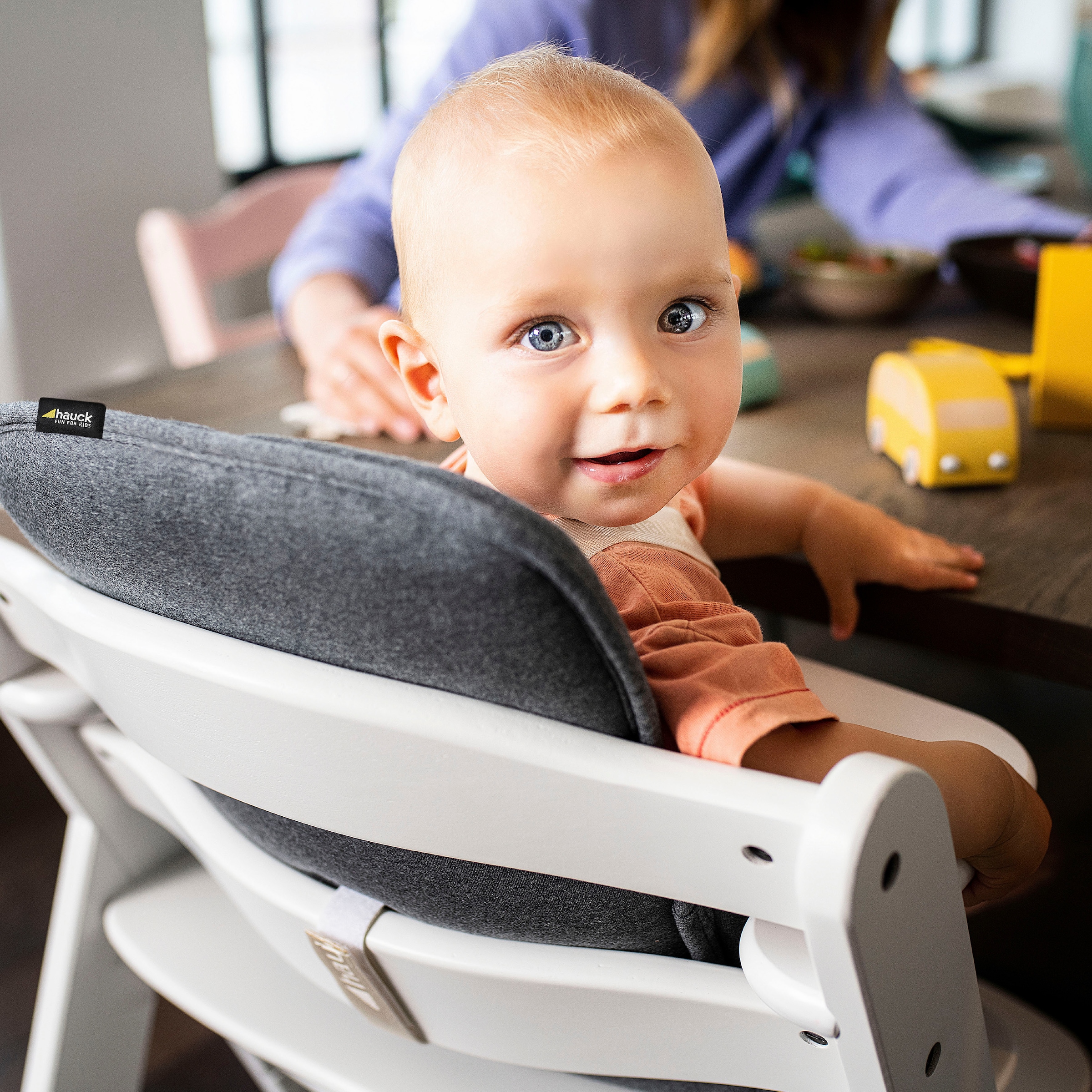 Hauck Réducteur de siège »Alpha Cosy Select, jersey charcoal« für ALPHA+ Select Holzhochstuhl