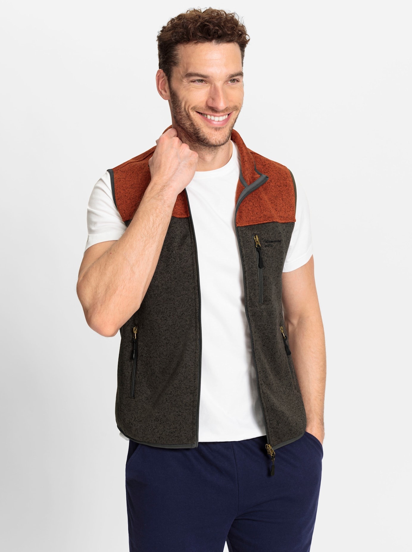 Image of Catamaran Strickfleecejacke ohne Kapuze