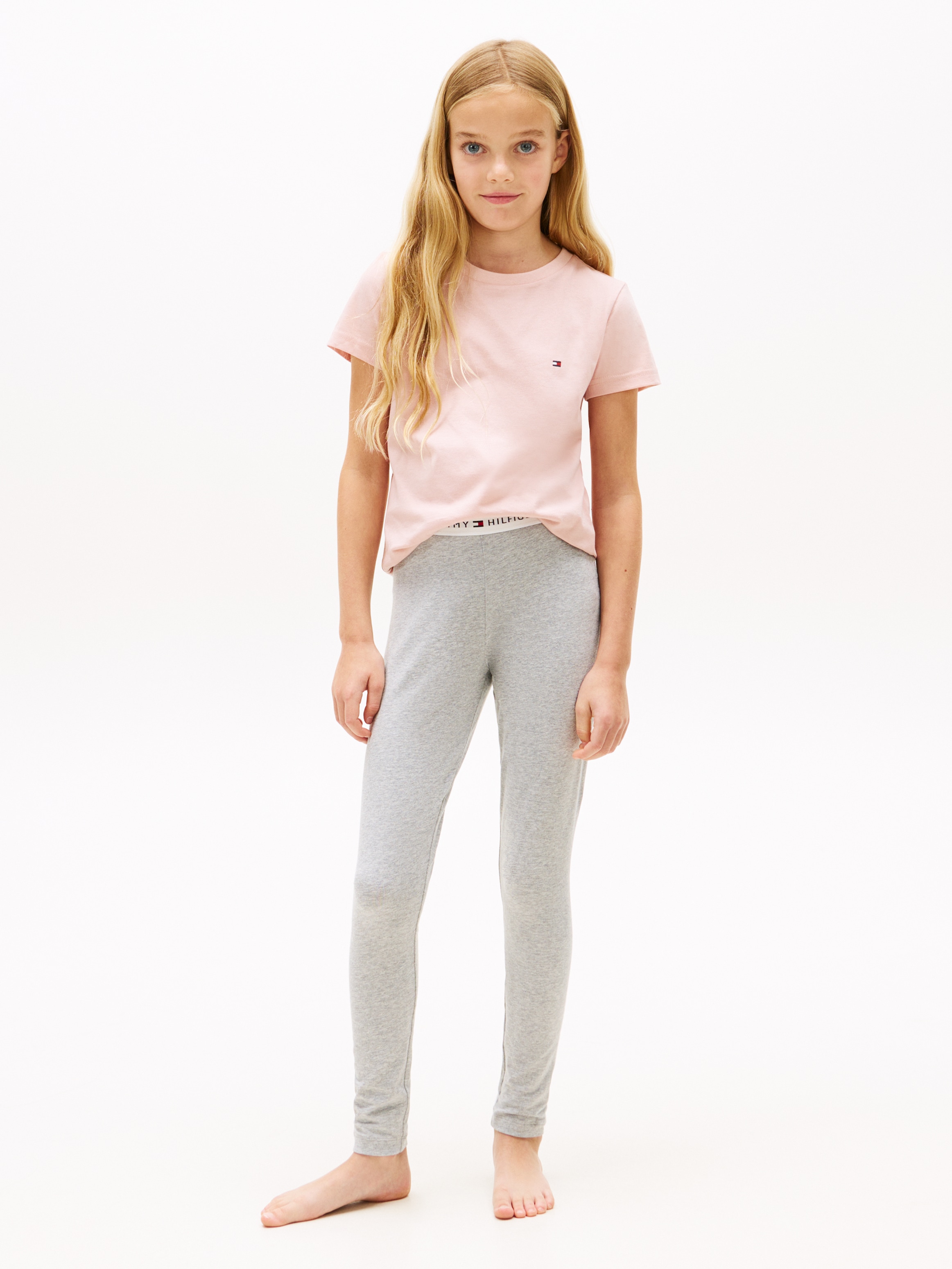 Tommy Hilfiger Underwear T-shirt »2P CN TEE mit Stickerei und Rundhals im 2er-Pack« Paquet, pack de 2, 2 uni, décontracté, coupe régulière, coton, col rond