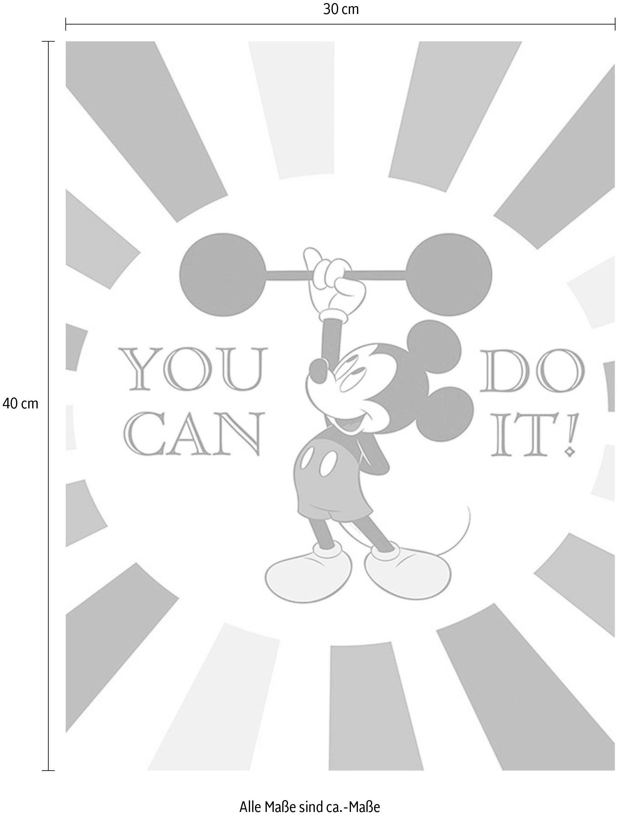 Komar Poster »Mickey Mouse Do it«, Disney, (1 St.), Kinderzimmer, Schlafzimmer, Wohnzimmer