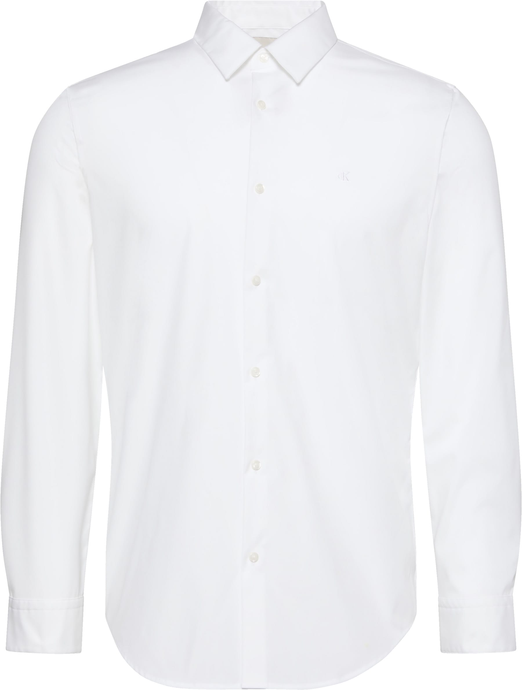 Calvin Klein Langarmhemd »LS SOLID STRETCH SLIM SHIRT«, in Unifarbe