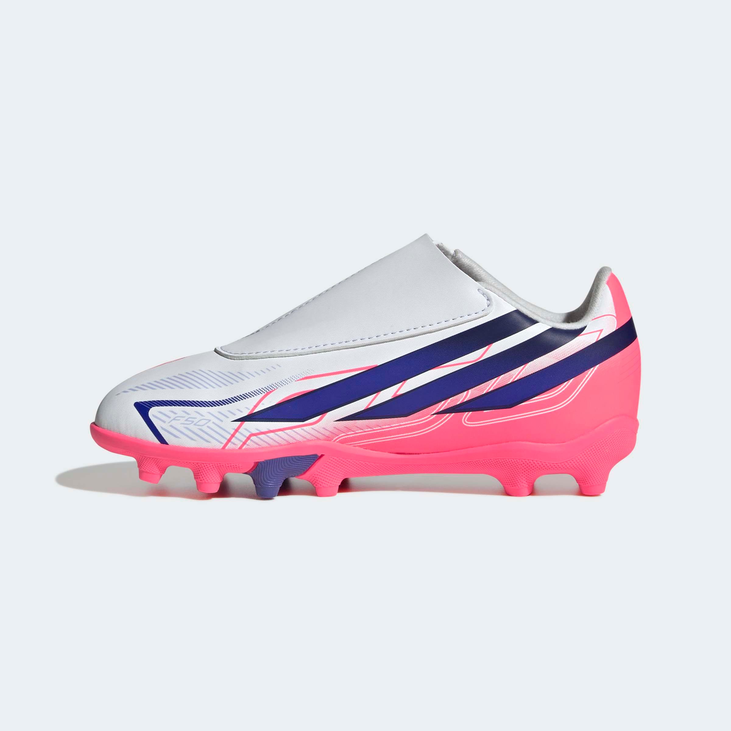 adidas Performance Chaussure de football »F50 HYPERFAST CLUB KIDS , NATURRASEN/GEMISCHTE BÖDEN, KLETTVERSCHLUSS«  adapté à de nombreux types de sols, pour adolescents et enfants