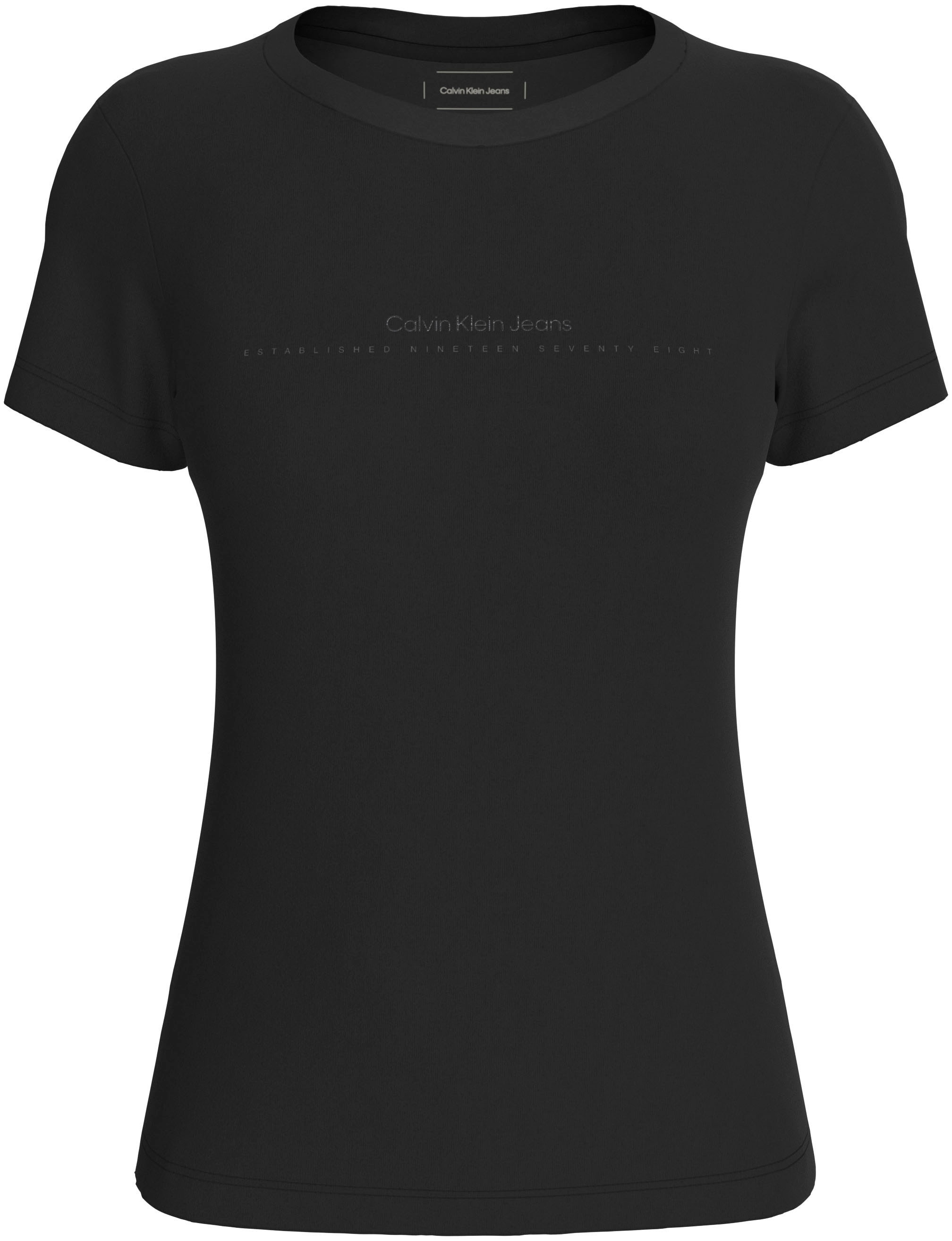 Calvin Klein Jeans Rundhalsshirt »INSTITUTIONAL GRAPHIC SLIM TEE«, mit Logodruck