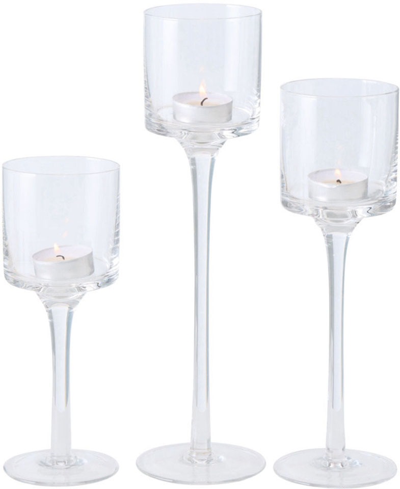 Image of BOLTZE Windlicht »Arosa«, (Set, 3 St.), aus Glas, in unterschiedlichen Grössen bei Ackermann Versand Schweiz