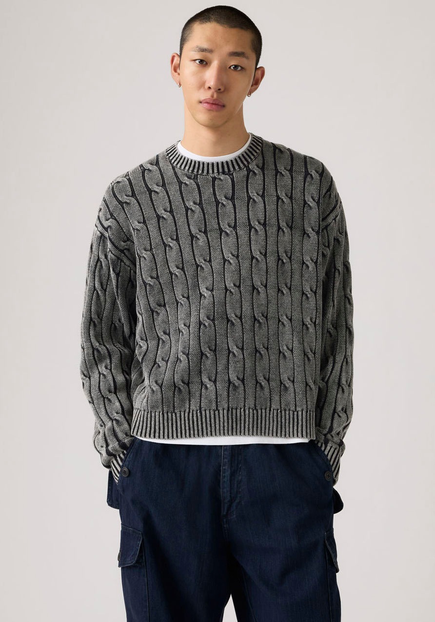 Image of Levis Strickpullover "CARMEL CABLE CREW" mit Strickmuster