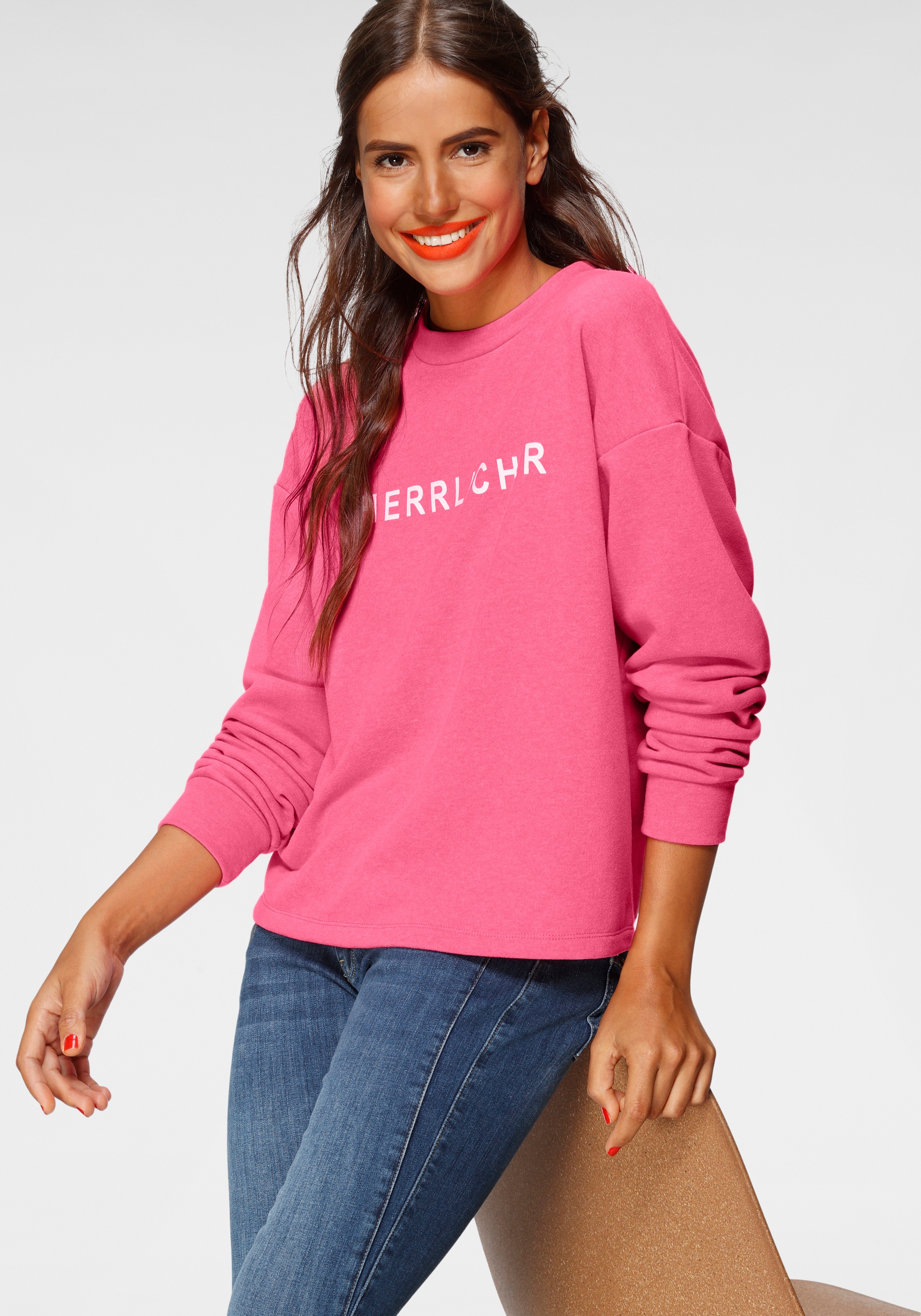Image of Herrlicher Sweatshirt »OTINA«, mit Statement-Druck bei Ackermann Versand Schweiz