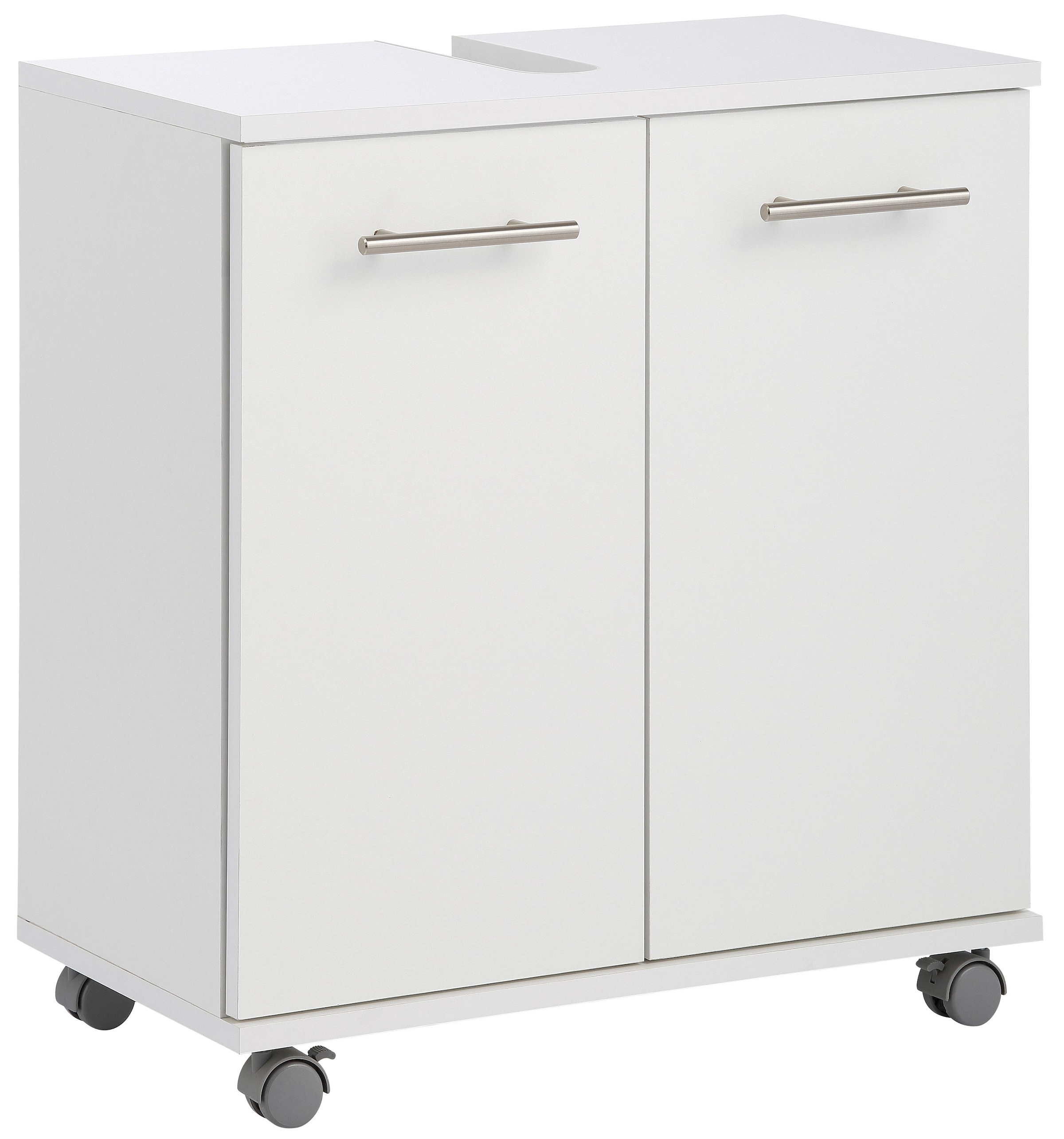 Image of Schildmeyer Waschbeckenunterschrank »Emmi«, Höhe 63,5 cm, Metallgriffe, auf Rollen bei Ackermann Versand Schweiz