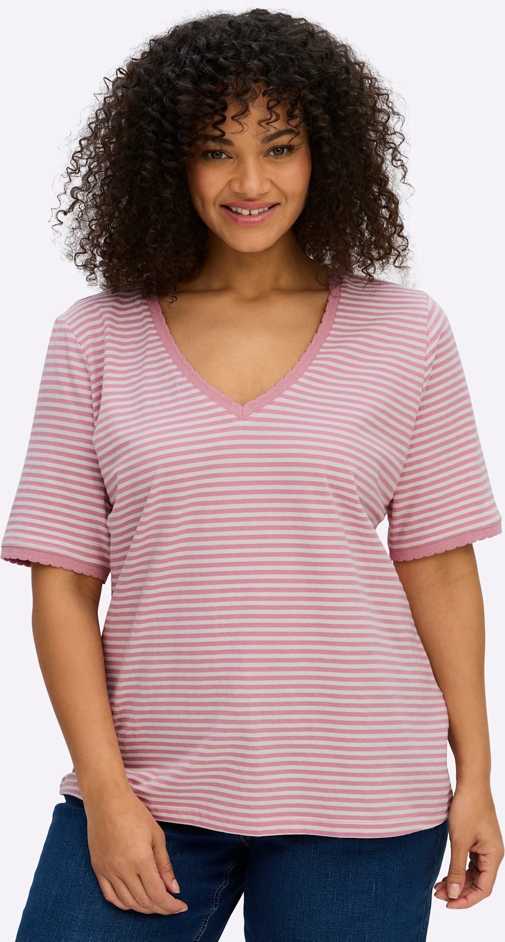 Image of Sheego Kurzarmshirt "Shirt" 1