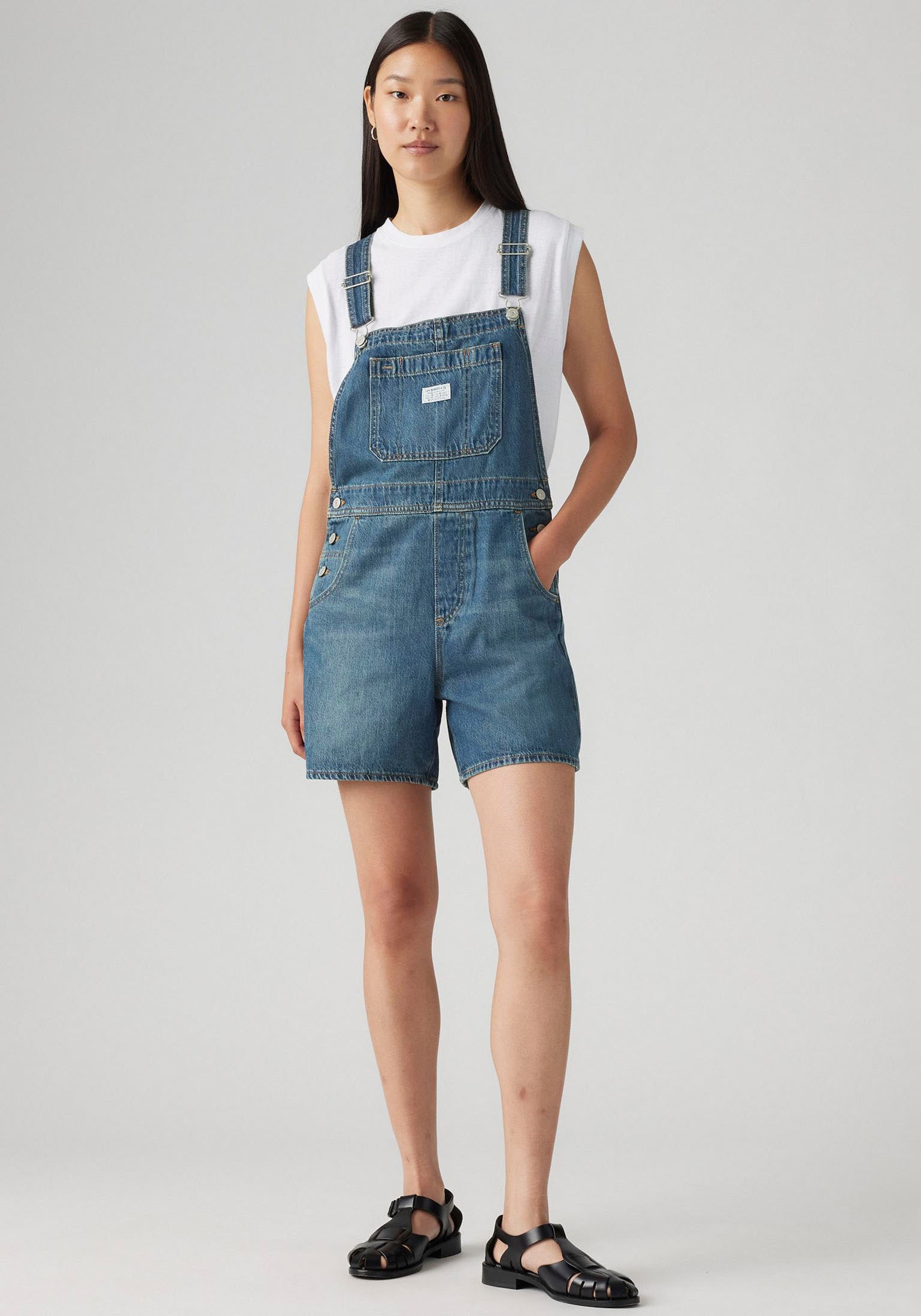 Image of Levis Latzhose "UTILITY SHORTALL" Sommerhose im Five-Pocket Style