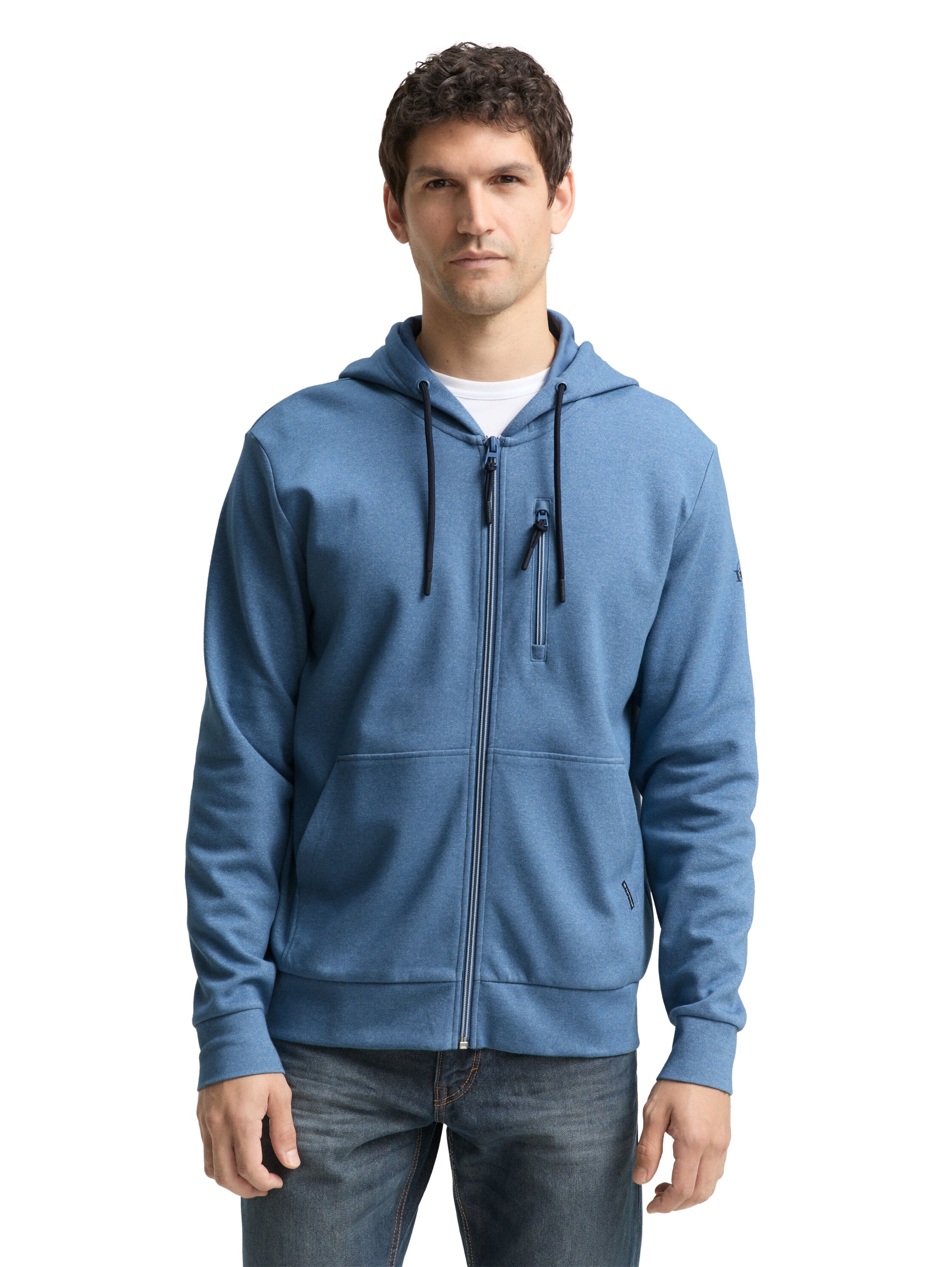 Image of TOM TAILOR Kapuzensweatjacke mit Taschen