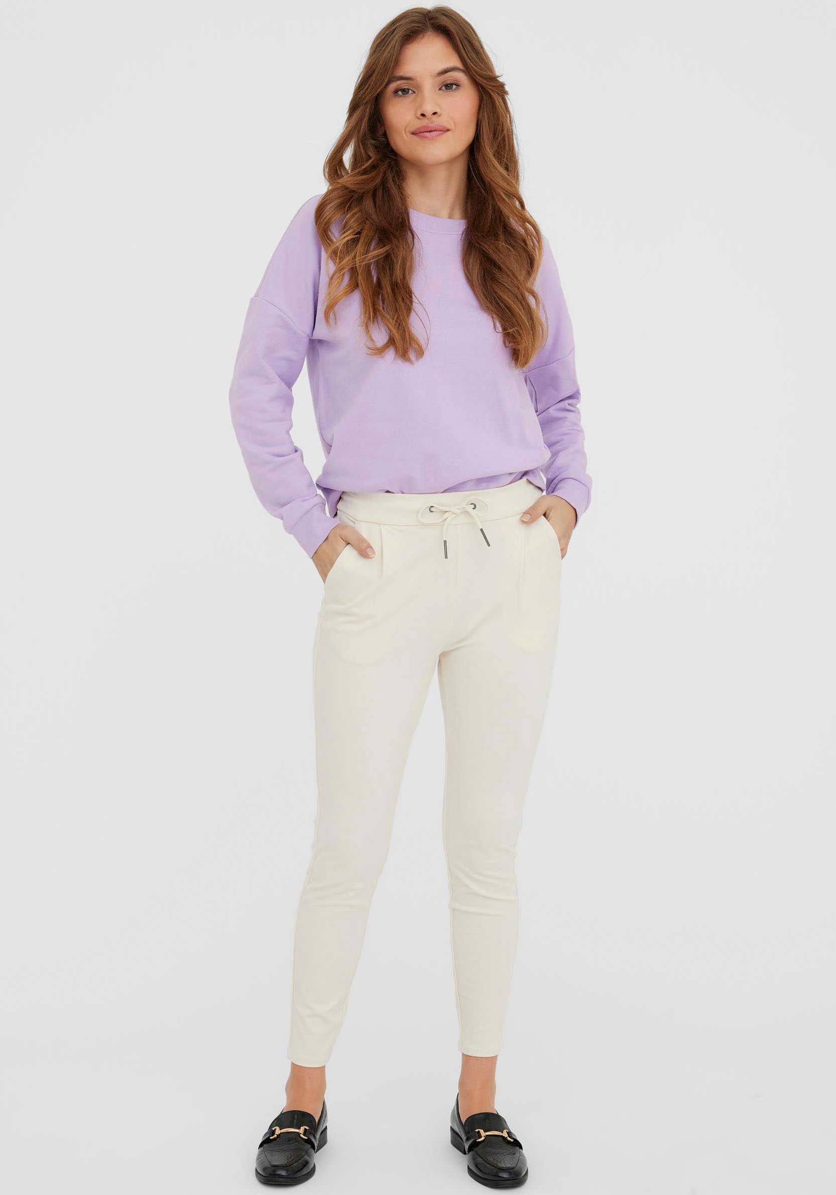 Vero Moda Pantalon de jogging »VMEVA MR LOOSE STRING PANT GA NOOS«  dos avec bande élastique