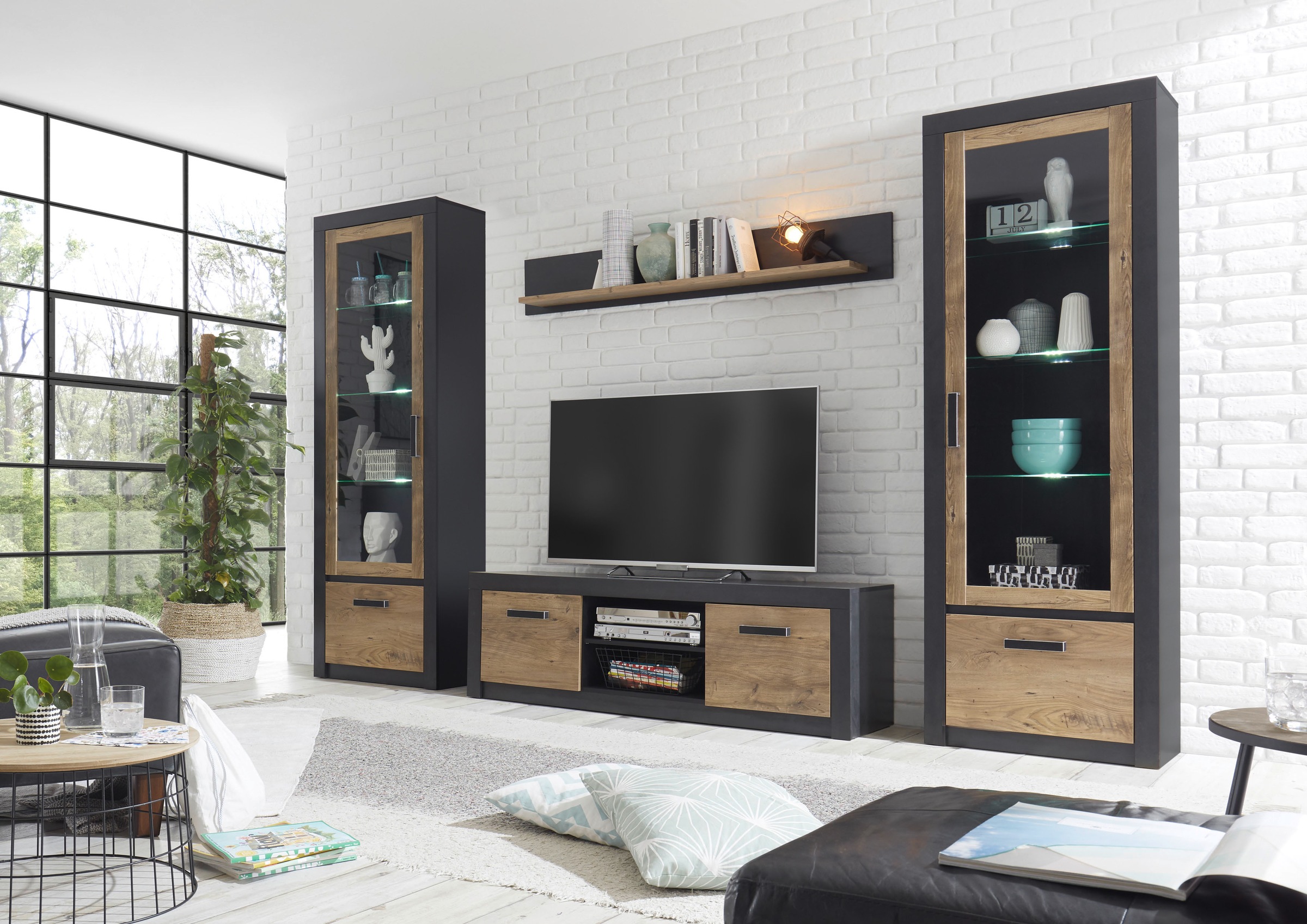 Image of my home Wohnwand »Brügge«, (Set, 4 St.), Mit einer dekorativen Rahmenoptik bei Ackermann Versand Schweiz