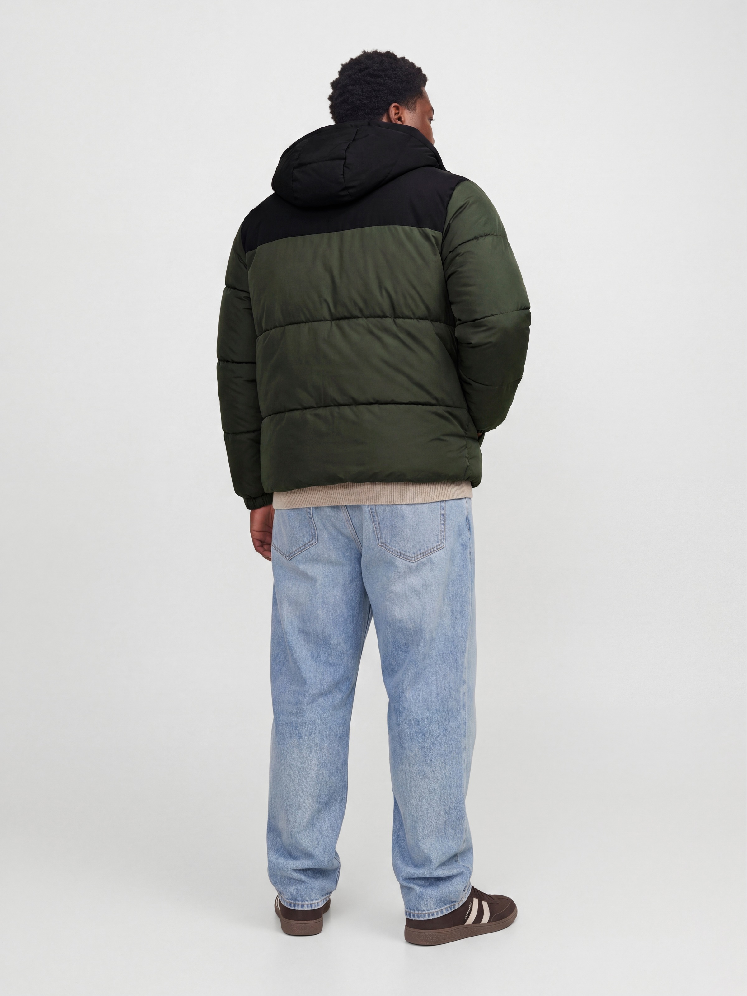 Jack & Jones PlusSize Steppjacke »JJRAZE PUFFER HOOD PLS« mit Kapuze Kunstfaser, regular fit