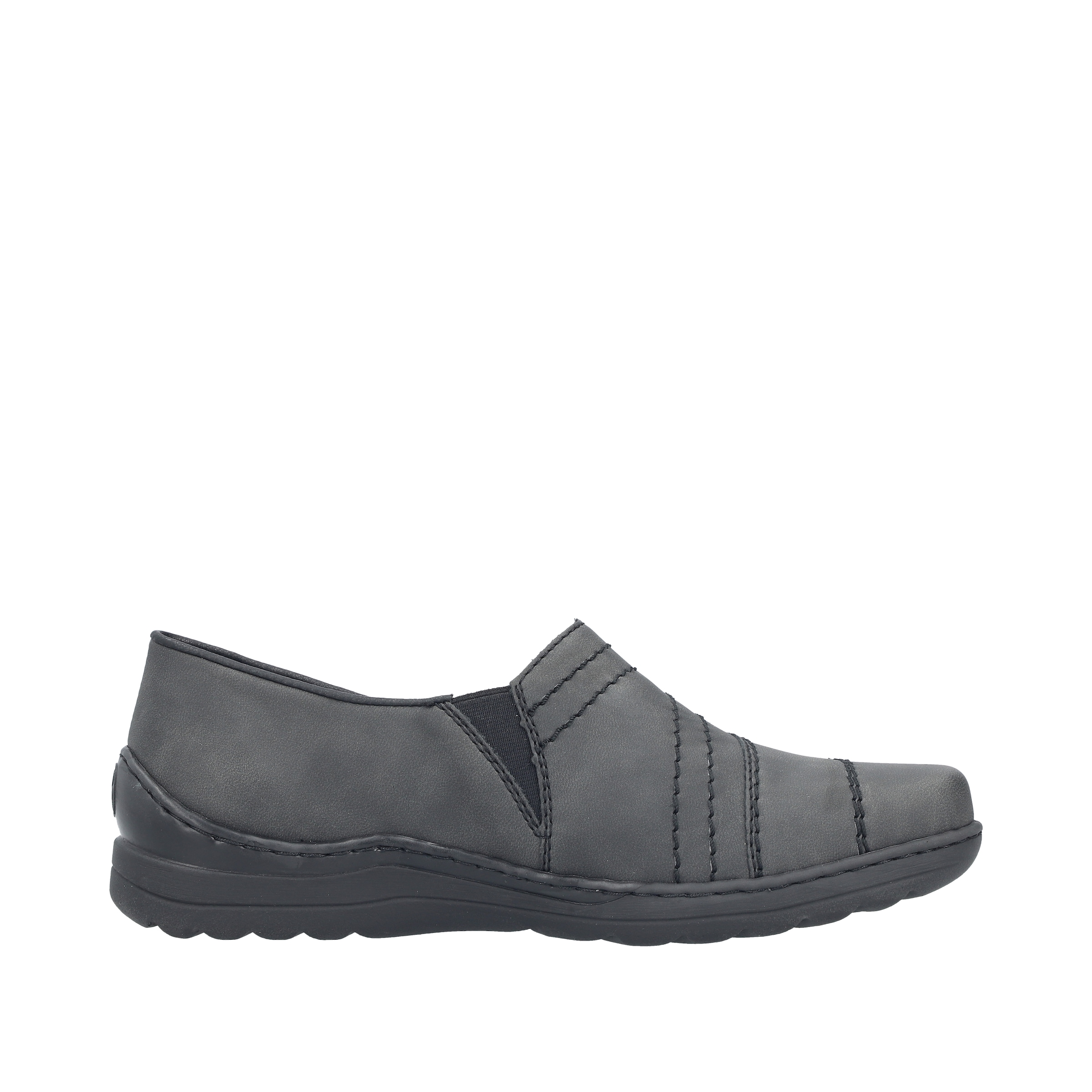 Rieker Slipper  demi-chaussure, chaussure à enfiler avec couture décorative et élastique