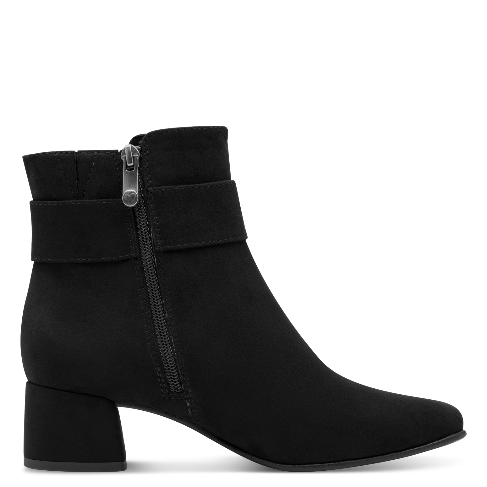 MARCO TOZZI Bottines  talon bloc, chaussure de soirée, chaussure de fête avec boucle décorative