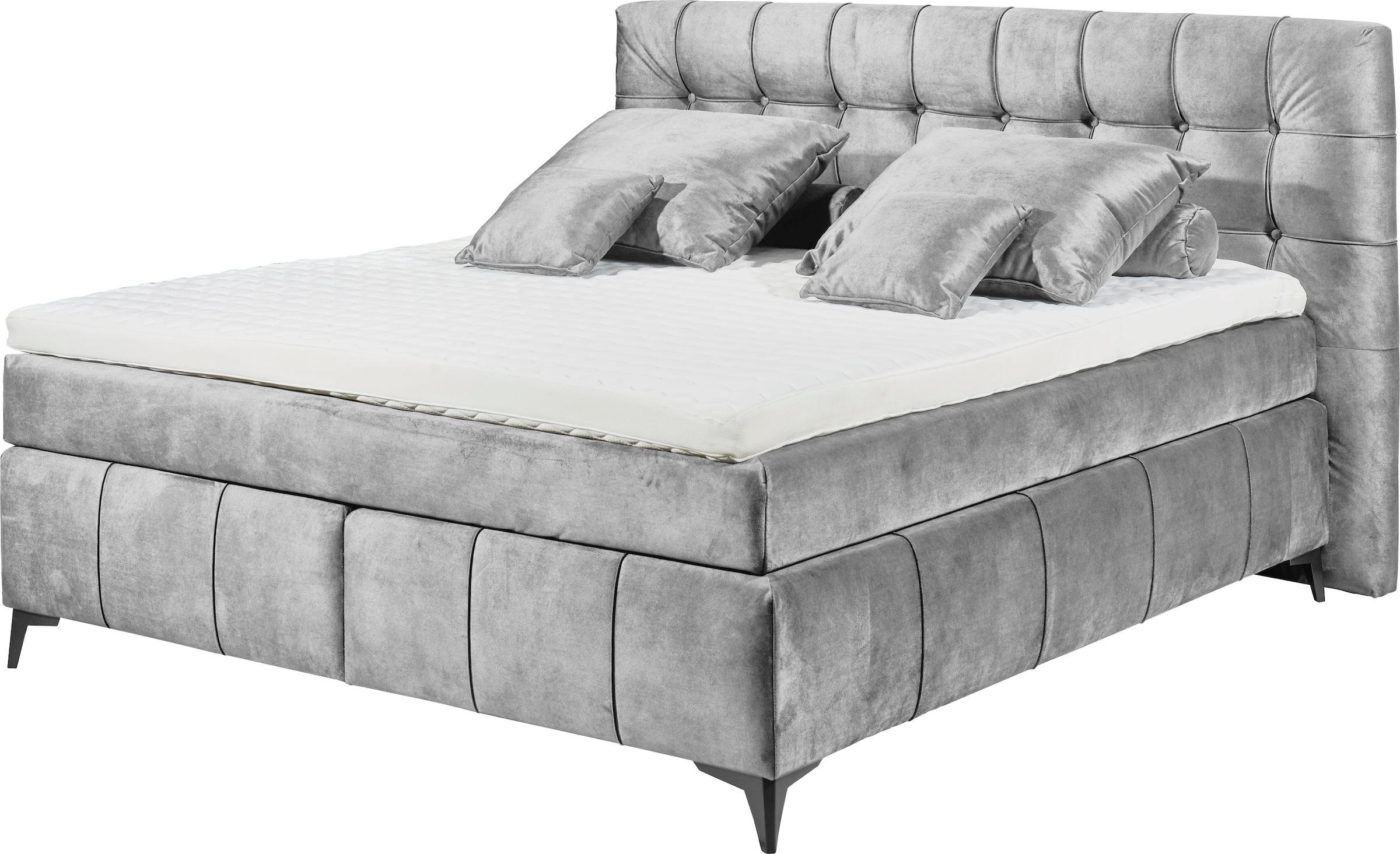 ED EXCITING DESIGN Lit boxspring »Oregon« inkl. Duo-Matratze - Kokosmatte, Filzabdeckung