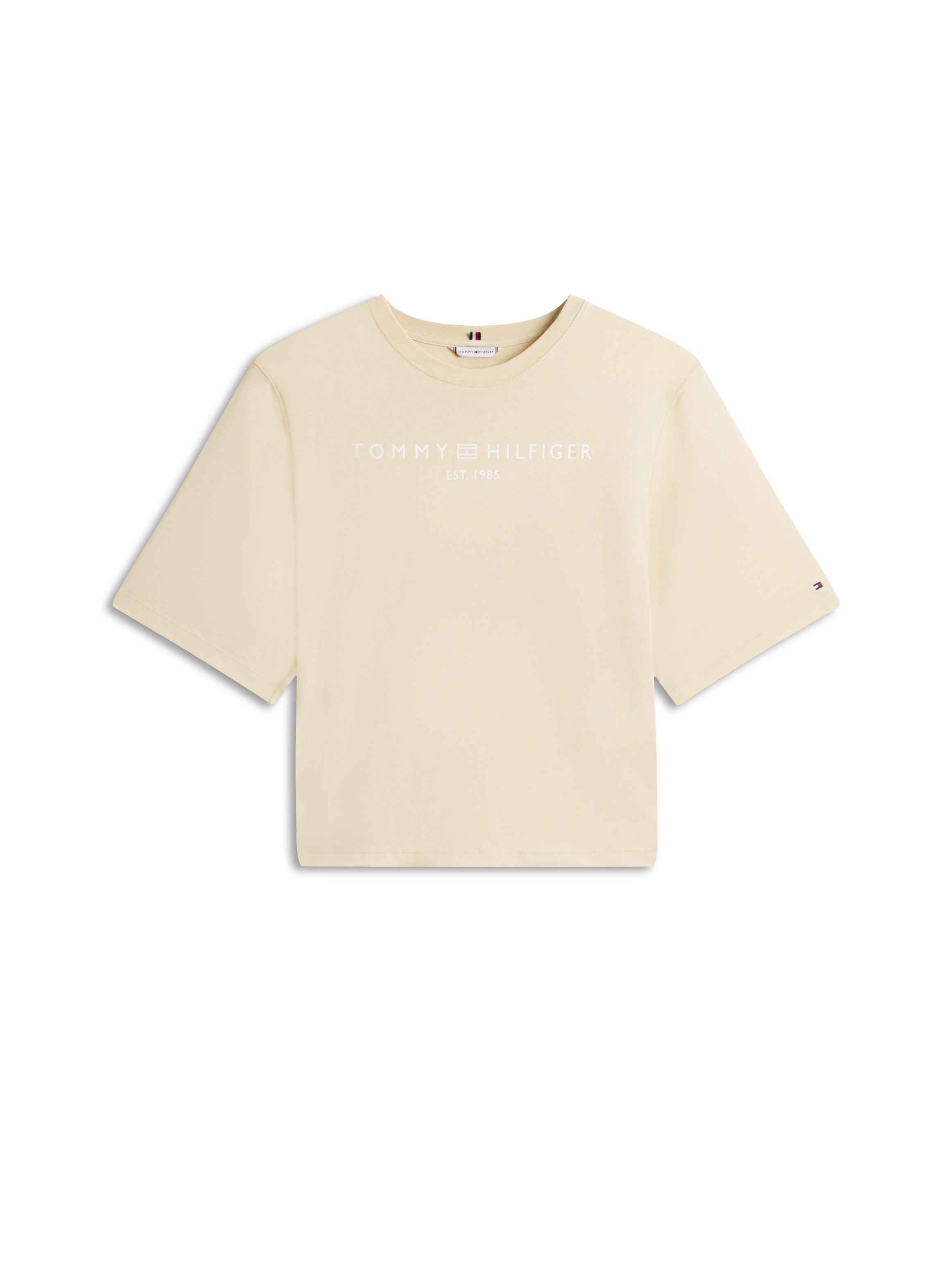 Tommy Hilfiger Curve T-shirt »CRV CORP LOGO TRAPEZE C-NK TEE« in grossen Grössen