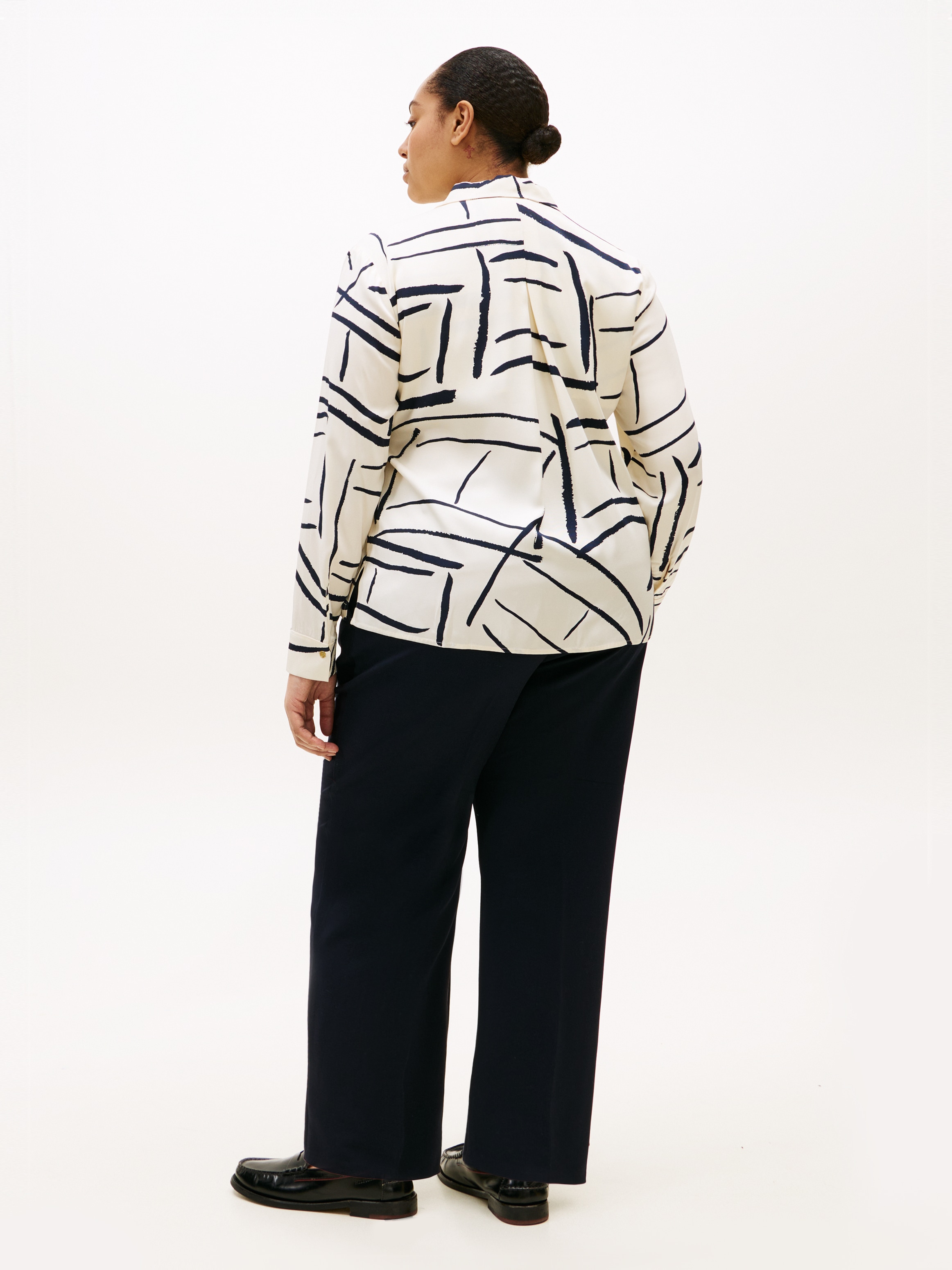 Tommy Hilfiger Curve Blouse chemise »CRV VIS TWILL BUTTON UP SHIRT« in grossen Grössen