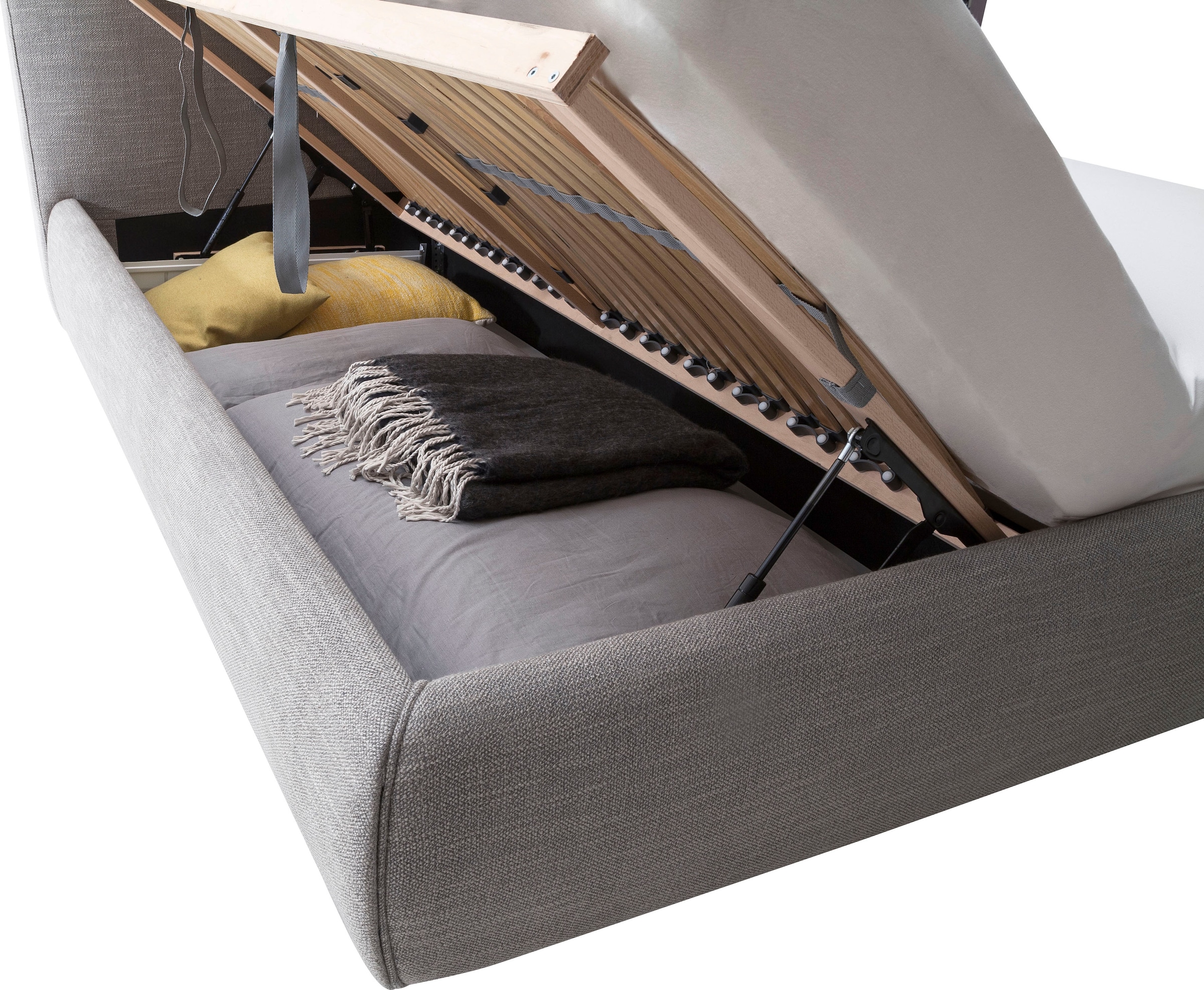 meise.möbel Lit rembourré »Atesio« Wahlweise mit Lattenrost, Matratze und Bettkasten