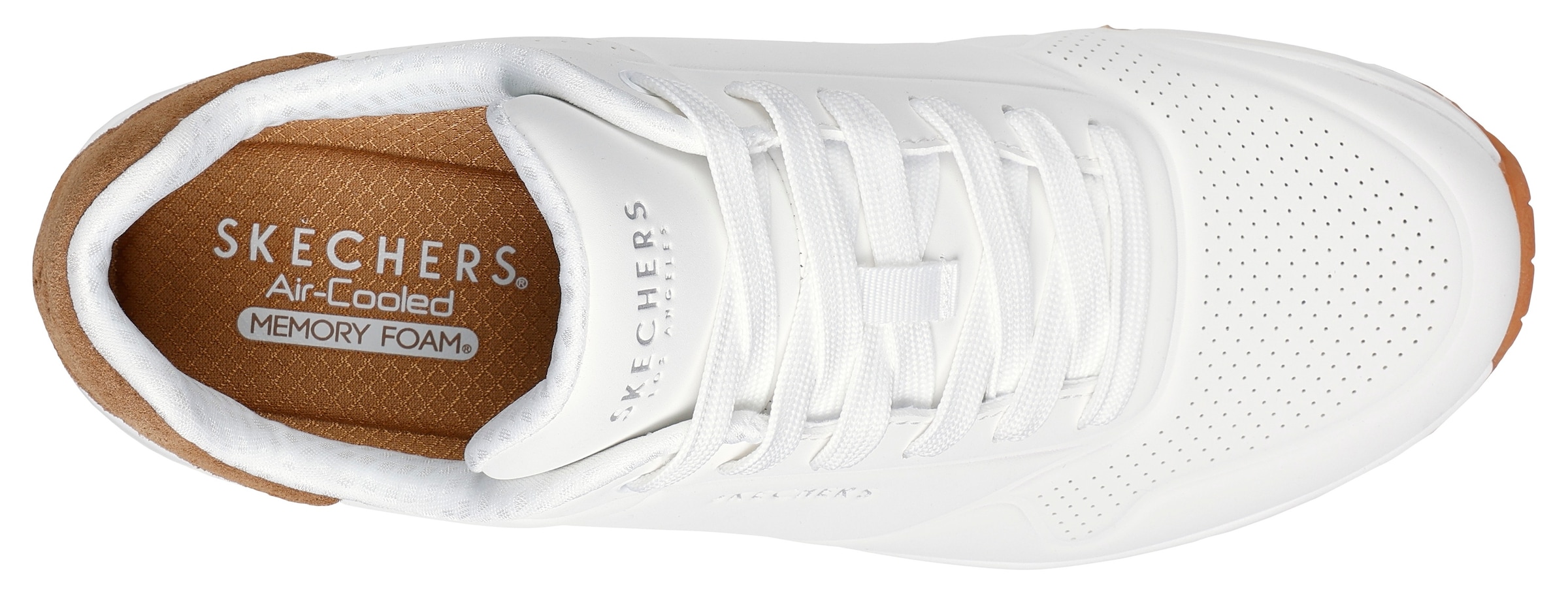 Skechers Sneaker »UNO-SUITED ON AIR«, Freizeitschuh, Halbschuh, Schnürschuh mit modischer Keilsohle