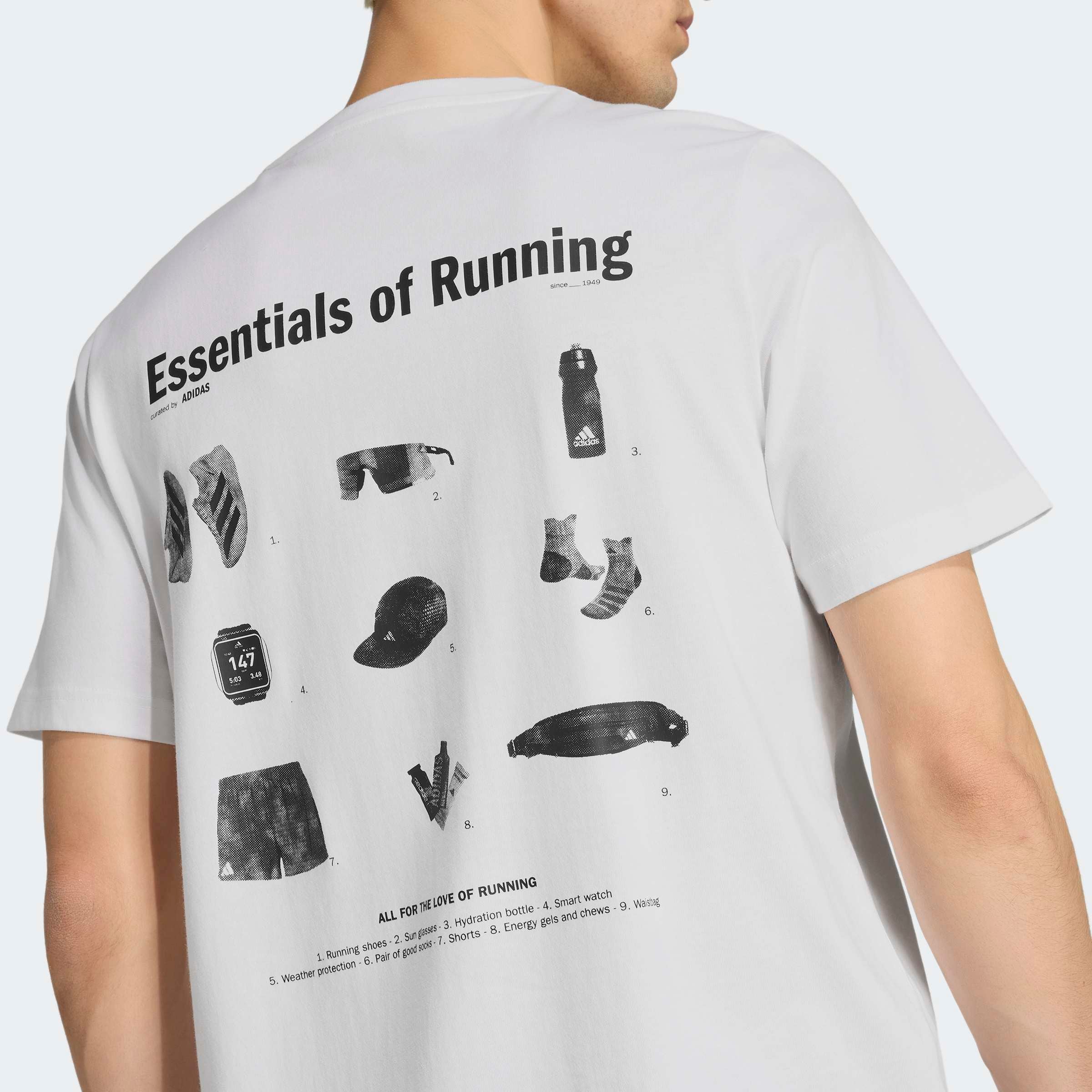 adidas Performance Laufshirt »RUN ESSENTIALS GRAFIK« aus Baumwolle, für Erwachsene