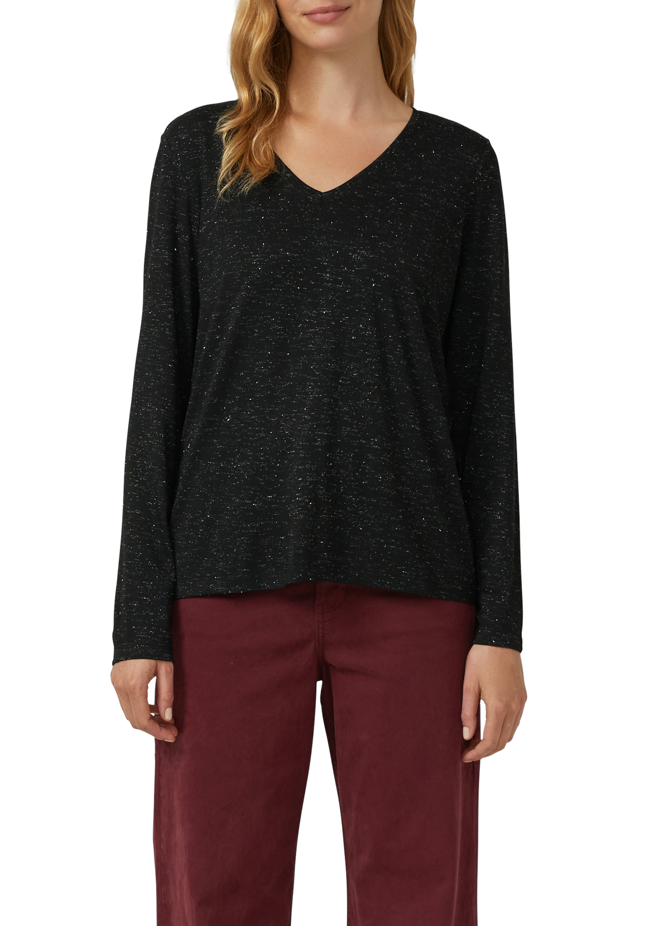 Image of s.Oliver Langarmshirt mit V-Ausschnitt