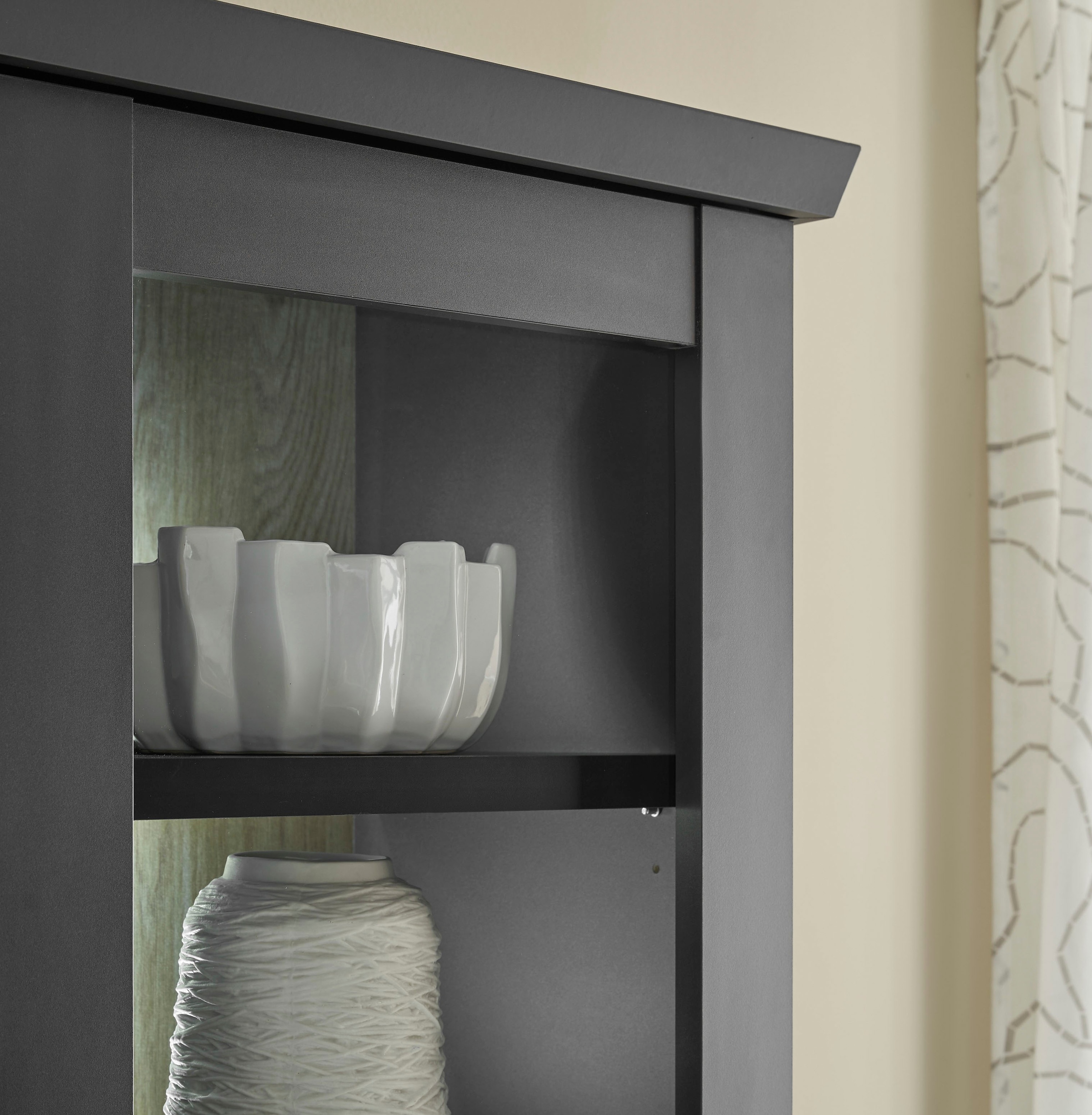 Home affaire Wohnwand »Lincoln, moderne Anbauwand, Komplettset im Landhausstil« Komplett-Set, 4 Stk. tlg.