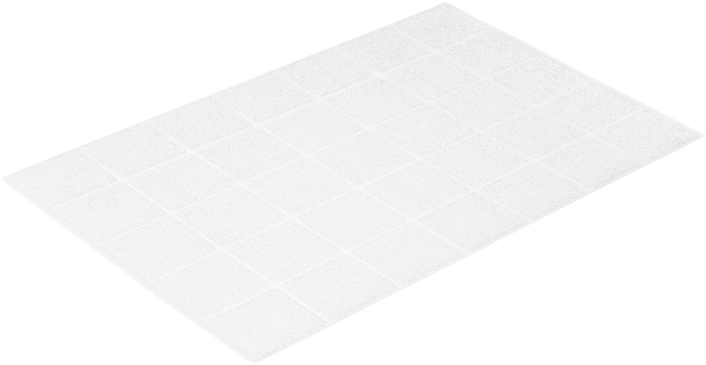 Vossen Tapis de bain »»Pratos«« Höhe 12 mm Badteppich, Uni Farben, Rauten Design