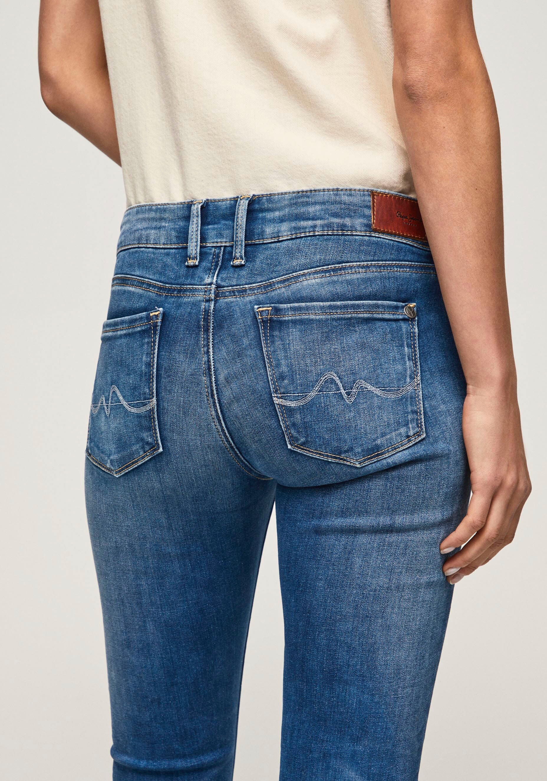 Pepe Jeans Skinny-fit-Jeans »SOHO«, im 5-Pocket-Stil mit 1-Knopf Bund und Stretch-Anteil