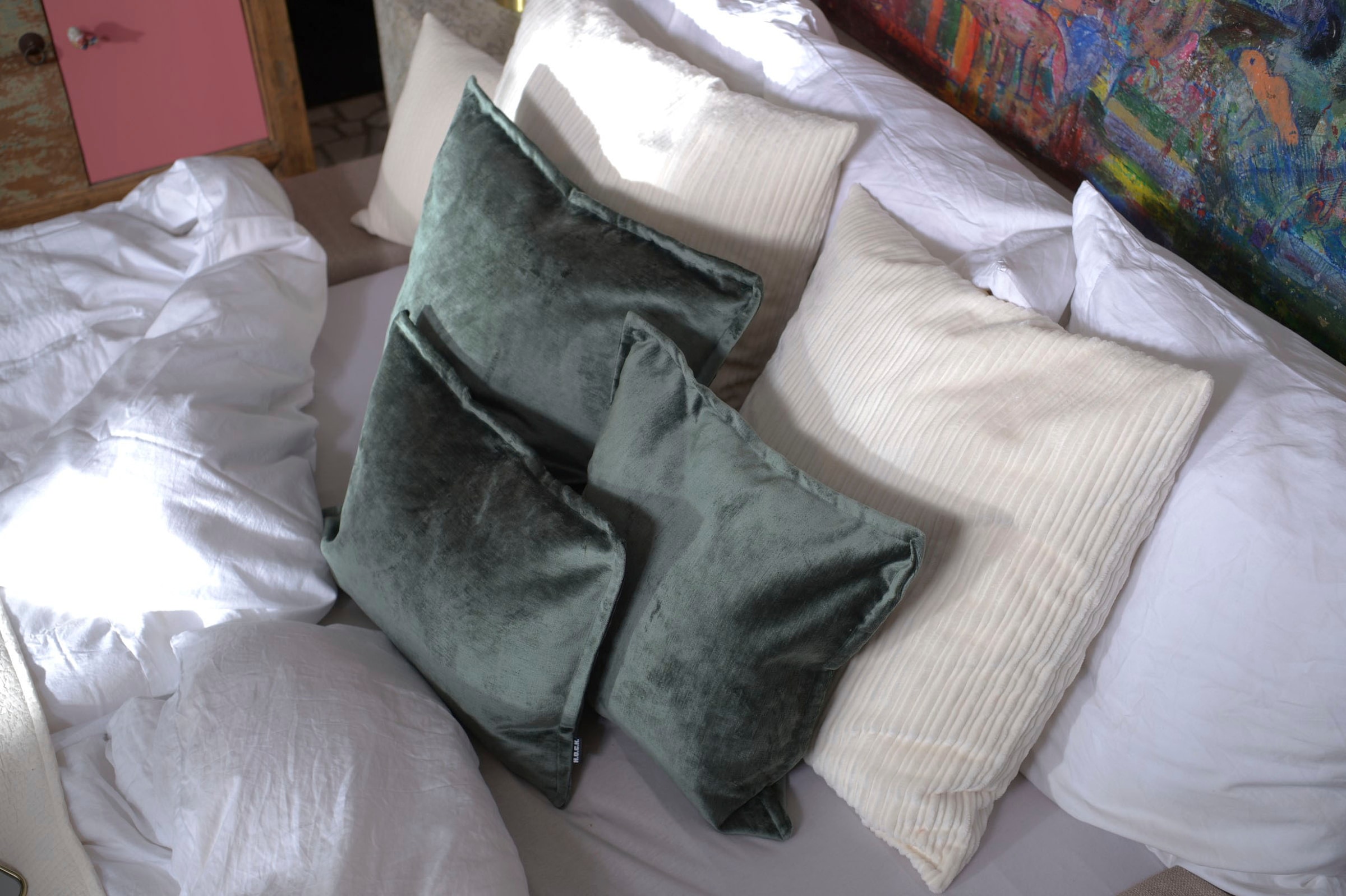 H.O.C.K. Dekokissen »Bonanza« leicht schimmernd, inkl. Füllung, Bezug mit Reissverschluss abnehmbar