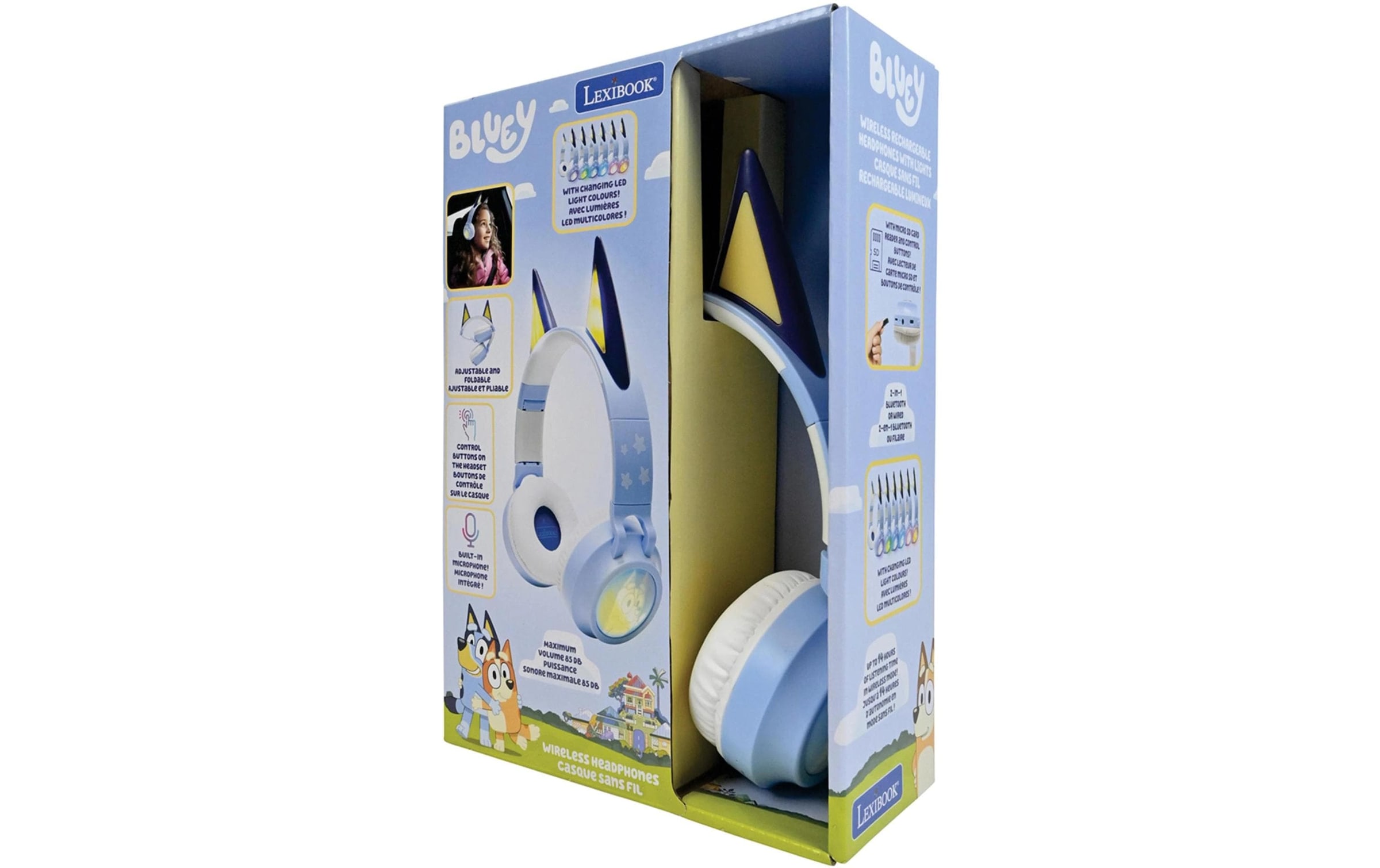 Lexibook® Écouteurs Bluetooth »3D Bluey Bluetooth«