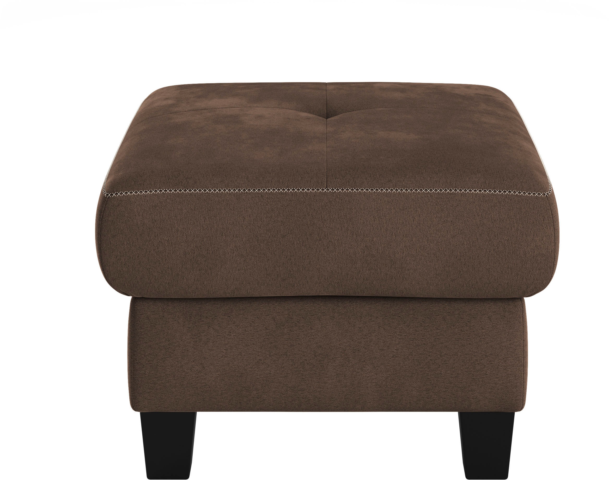 PLACES OF STYLE Tabouret rembourré »Varese« Kreuznaht in beige