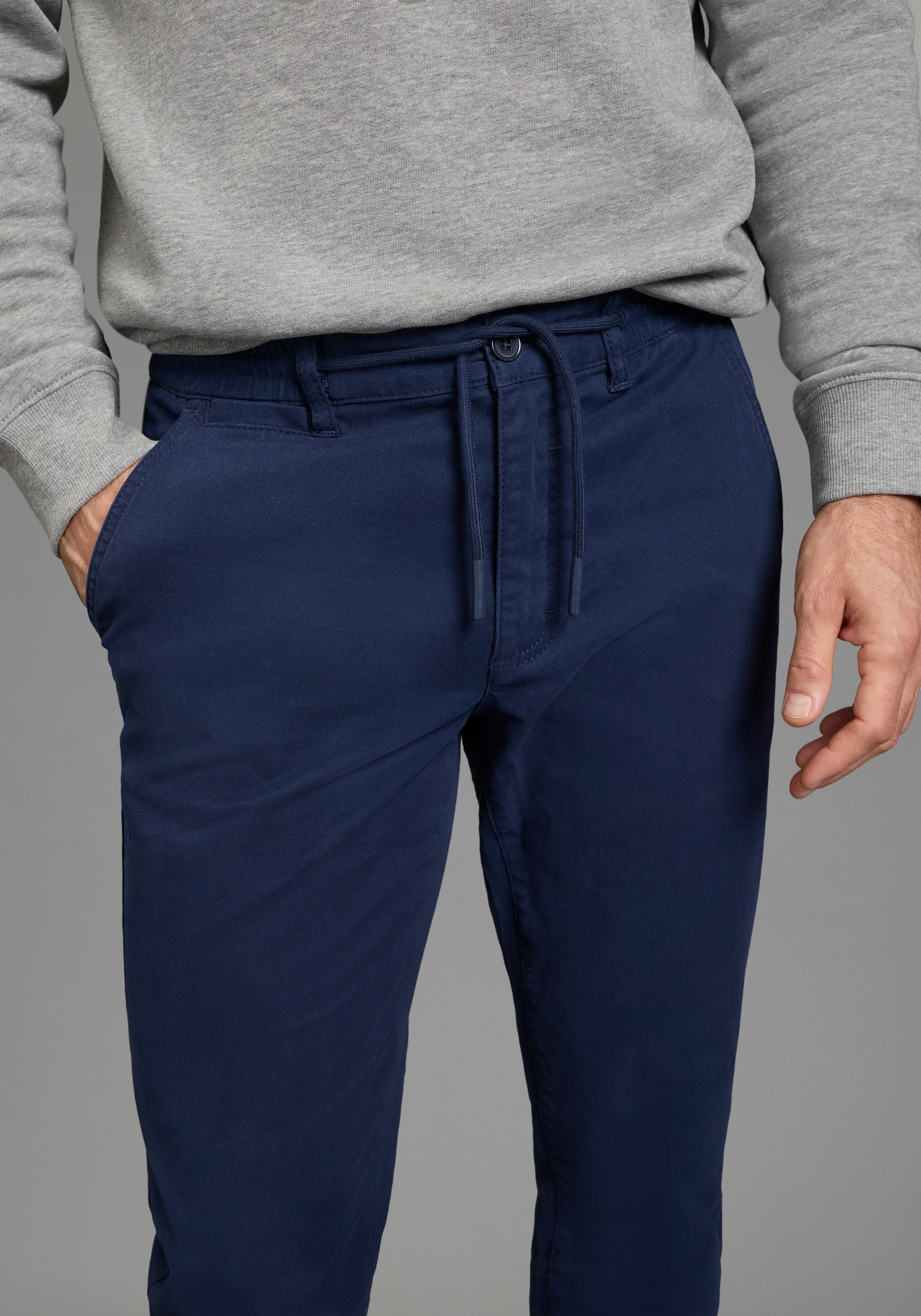 Man's World Pantalon à taille extensible »Dehnbund Chino«  coupe droite, avec poches latérales et poches arrière, uni