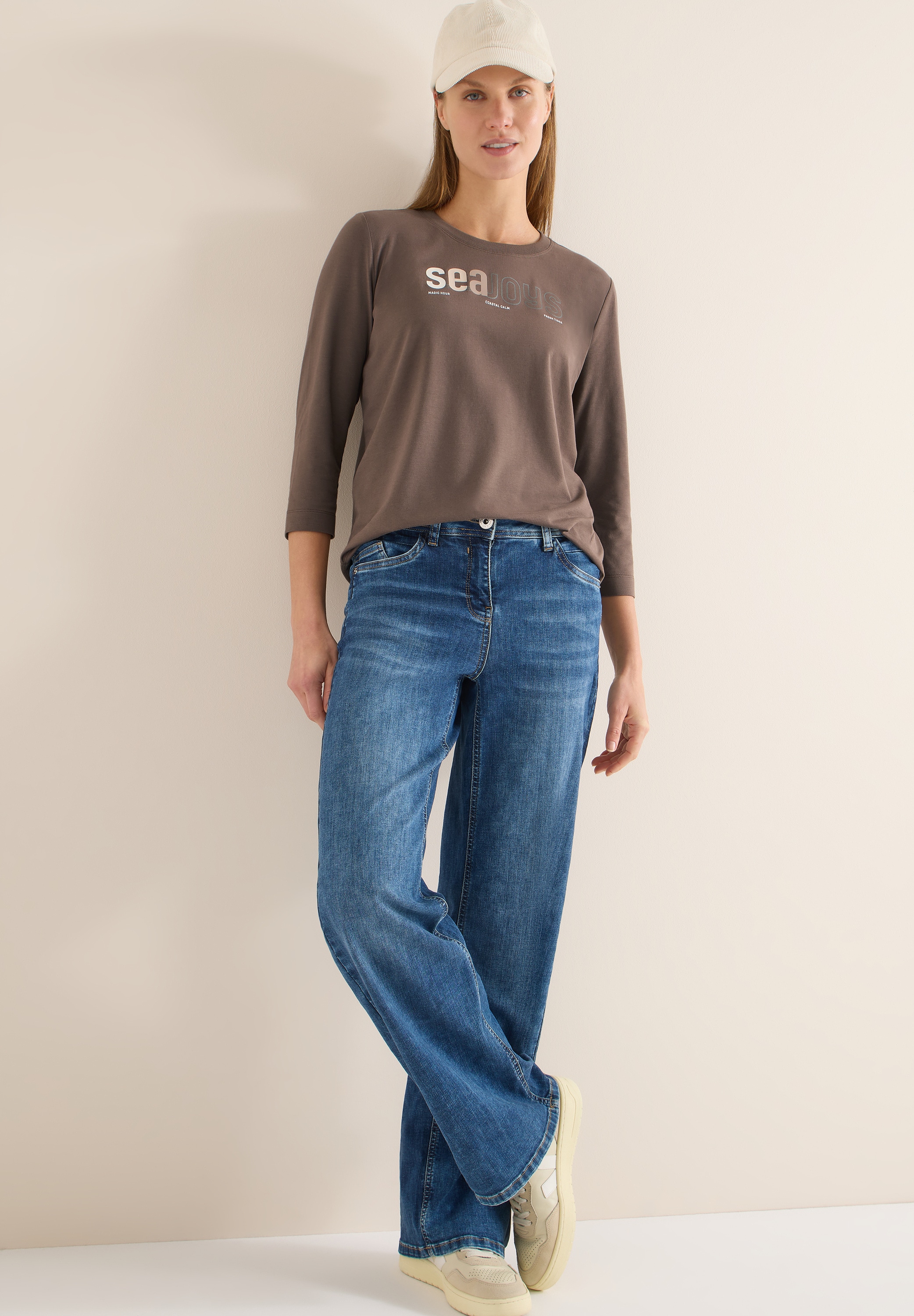 Cecil 3/4-Arm-Shirt mit Frontprint