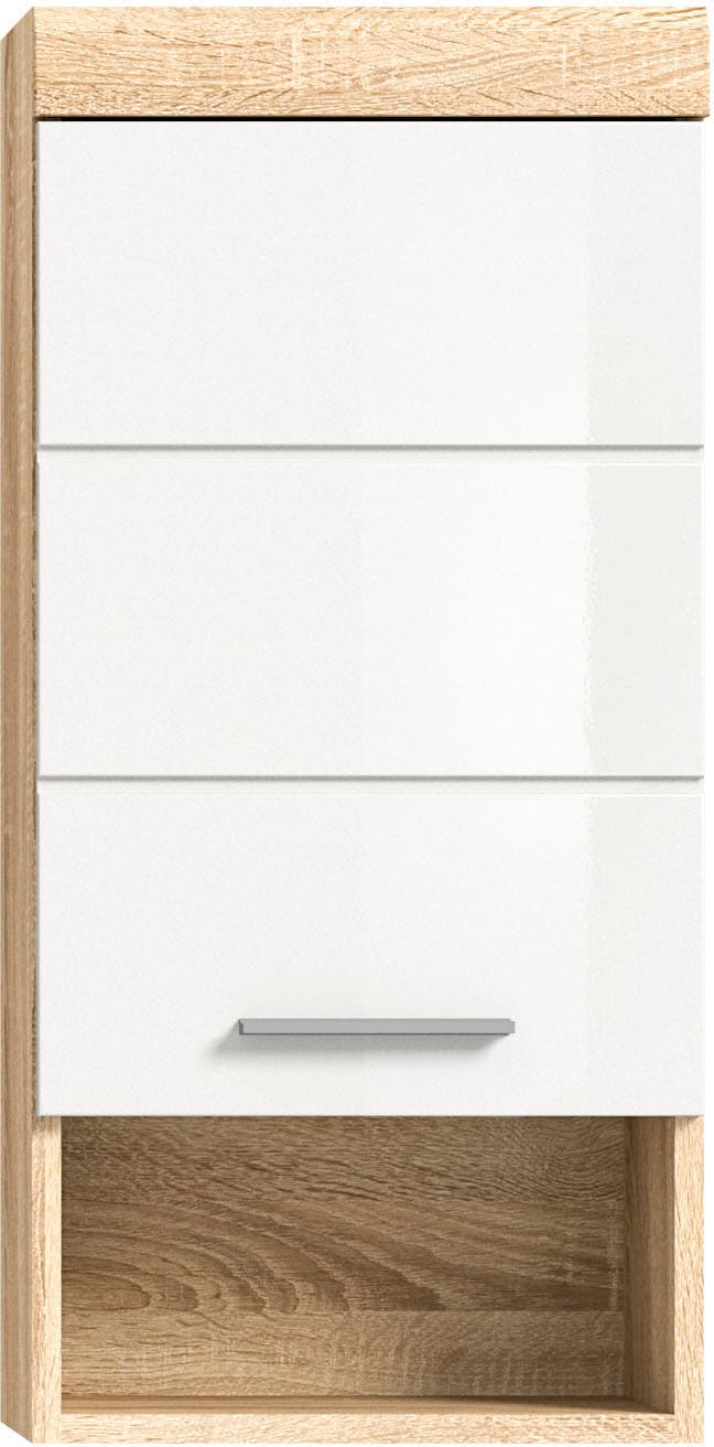 welltime Hängeschrank »SIENA, Breite 37cm, 1 Tür, 1 offenes Fächer, 1 Einlegeboden, MDF-Front« TOPSELLER!, 1 Stk. tlg. in verschiedenen Farben erhältlich, Badmöbel, Badschrank, Schrank, Bad