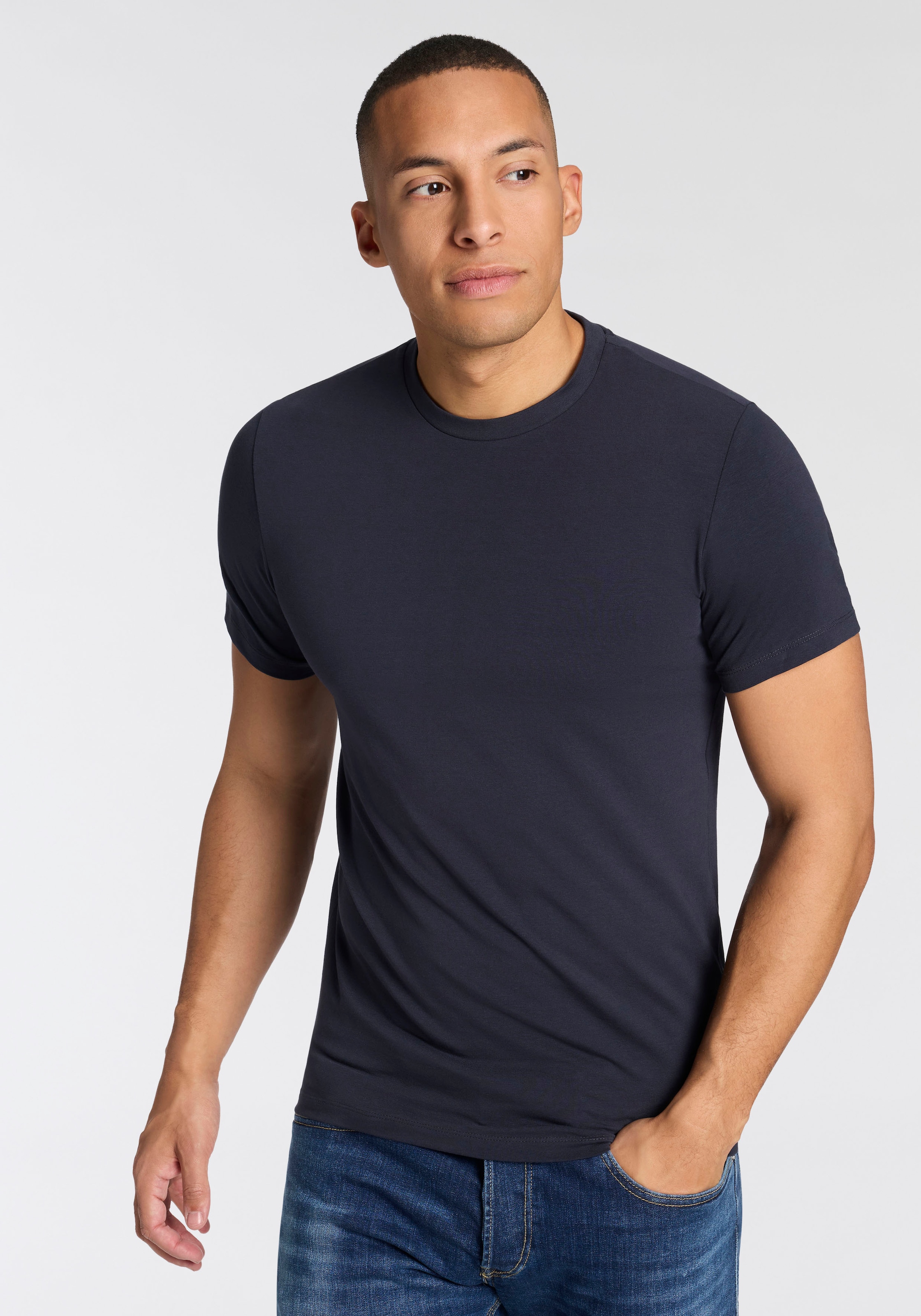 Replay T-shirt mélange coton, col rond