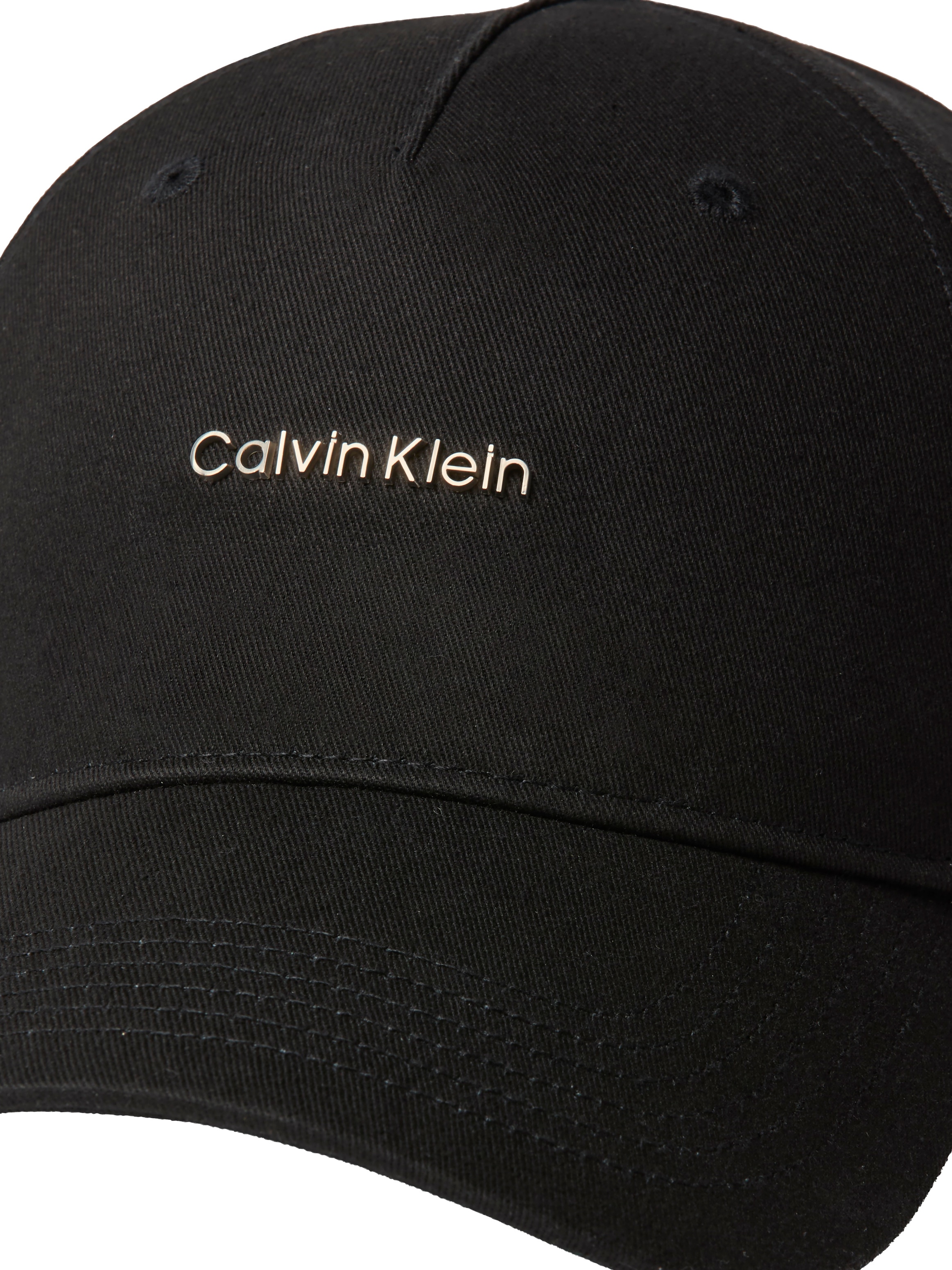 Calvin Klein Baseball Cap »COTTON TWILL W/ HW CAP« Grössenverstellbar mit festem Schirm