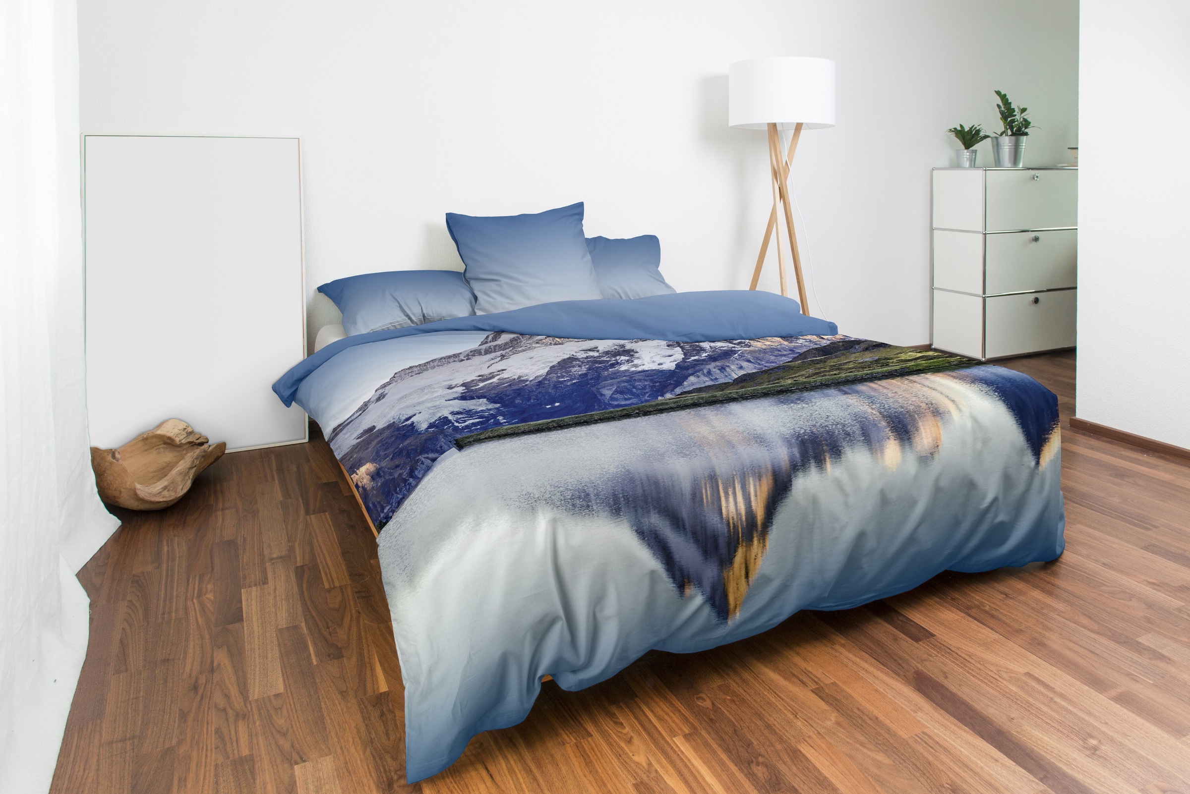 Image of Night Fashion Wendebettwäsche »Wende-Bettwäsche »Bachalpsee««, (2 tlg.) bei Ackermann Versand Schweiz