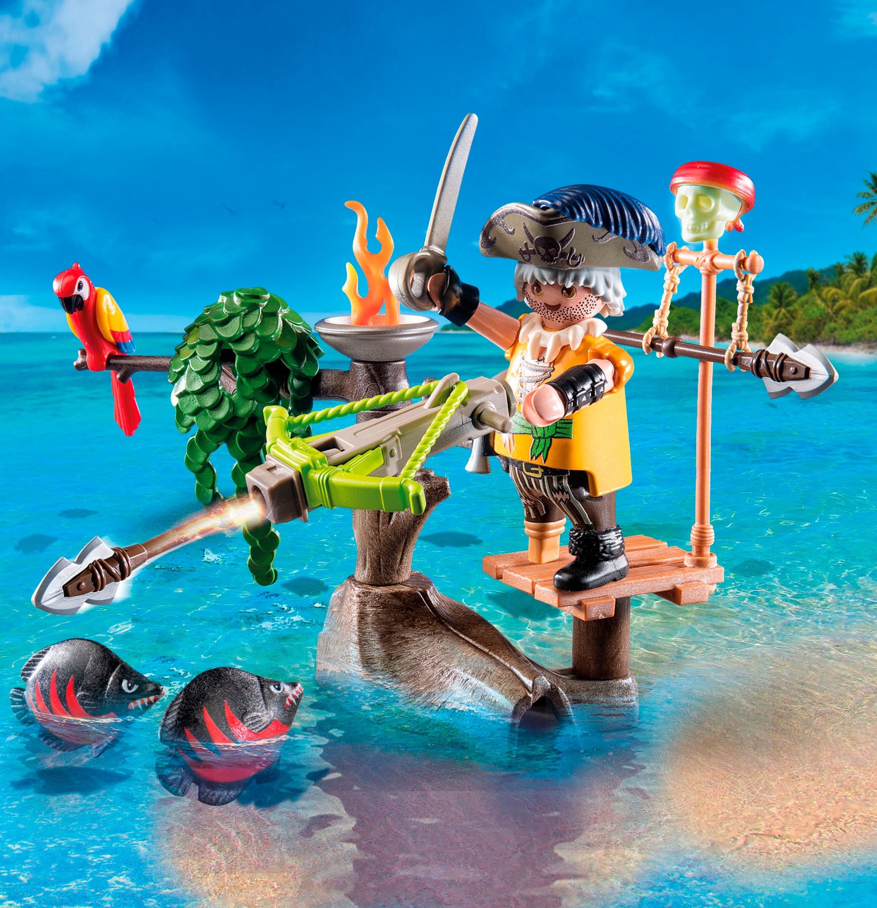 Playmobil® Jeu de construction »Pirat mit Balliste (71795), Playmobil Pirates«