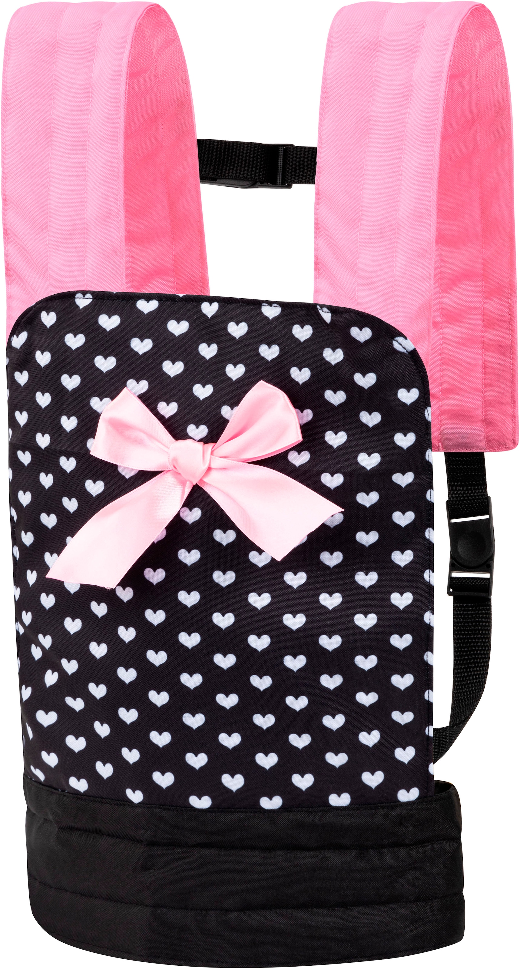 Bayer Puppen Trage »grau/rosa Schmetterling«