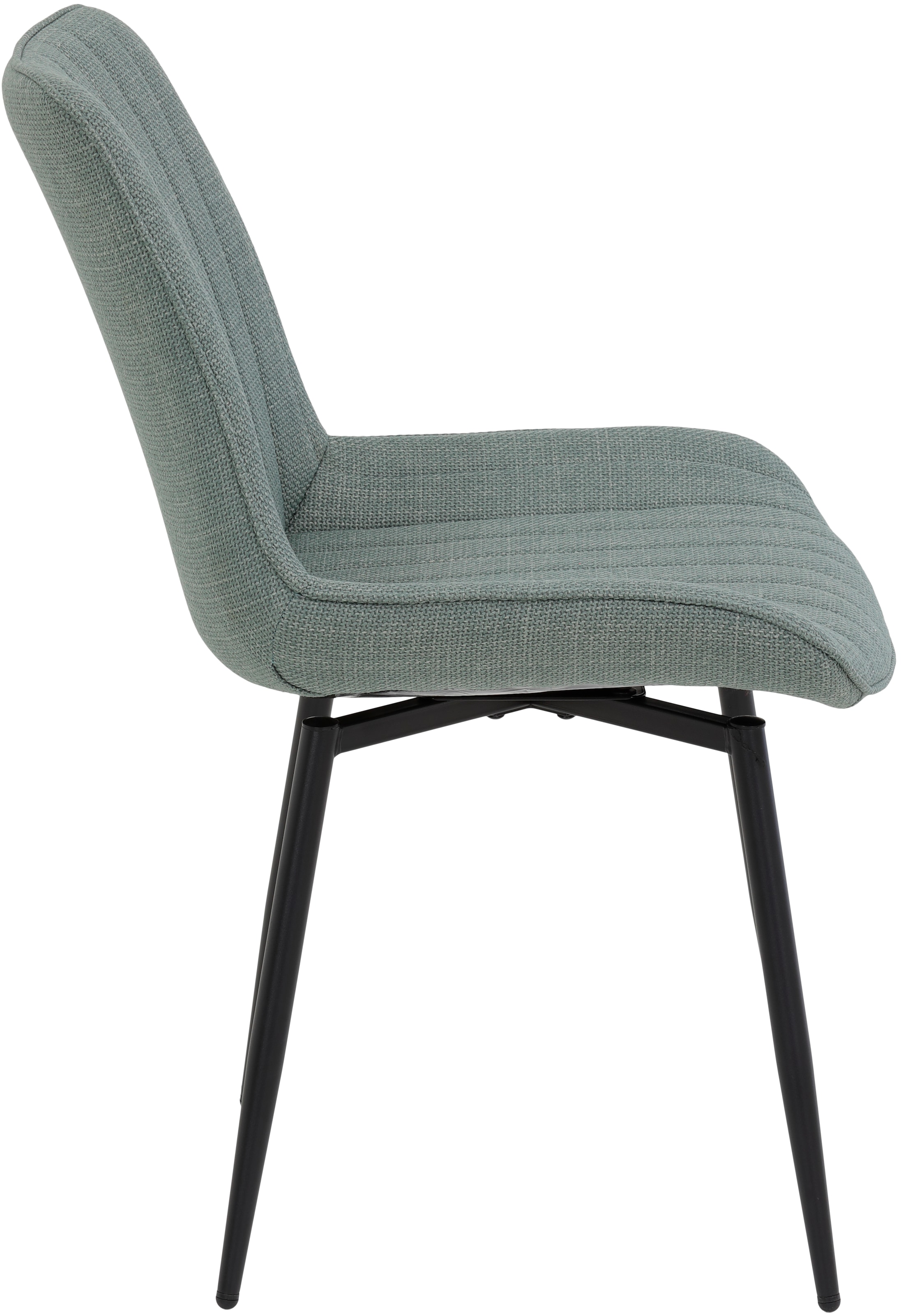 HELA Drehstuhl »Vierfussstuhl BERGEN«, (Set), 2 St., Webstoff, Esszimmerstuhl, XL-Sitzbreite, 360° drehbar