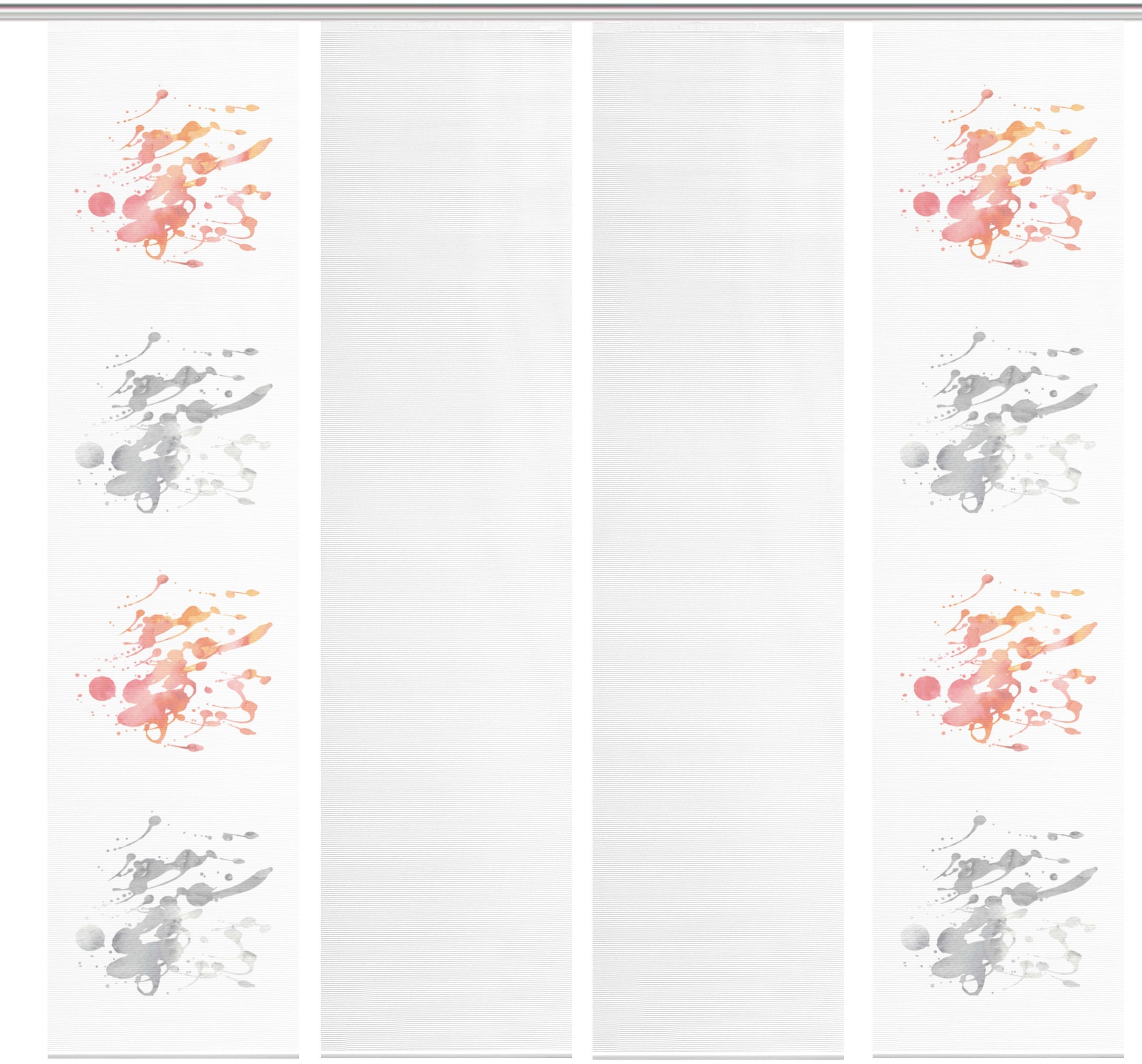 Image of Vision S Schiebegardine »4ER SET LUTARA«, (4 St.), HxB: 260x60, Schiebevorhang 4er Set Digitaldruck bei Ackermann Versand Schweiz