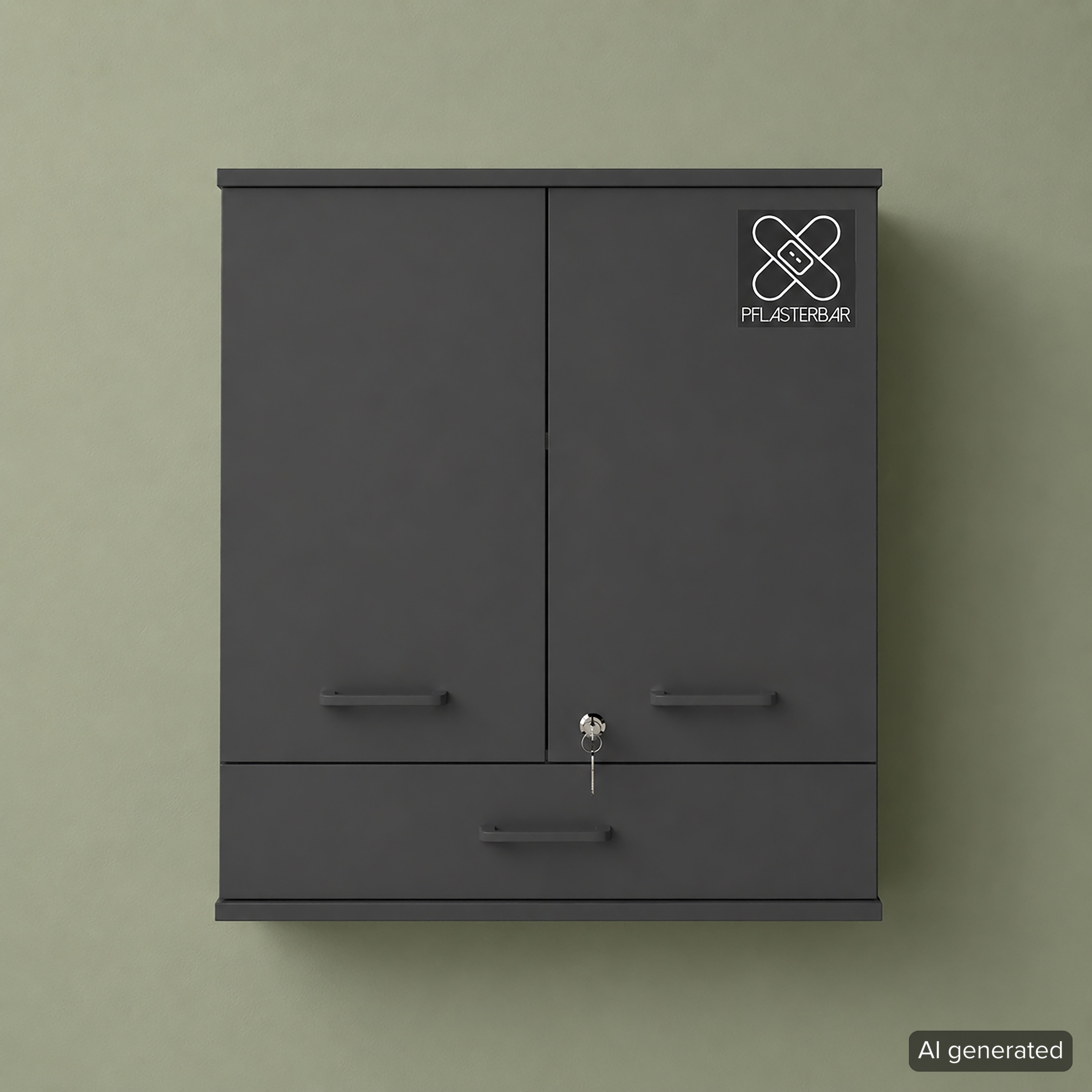Schildmeyer Medizinschrank »Galeno, mit 3 verschiedenen Aufklebern, Breite 30 cm, Made in Germany« 1 Stk. tlg. Auswahl aus 3 verschiedenen Aufklebern zum Anbringen, Made in Germany